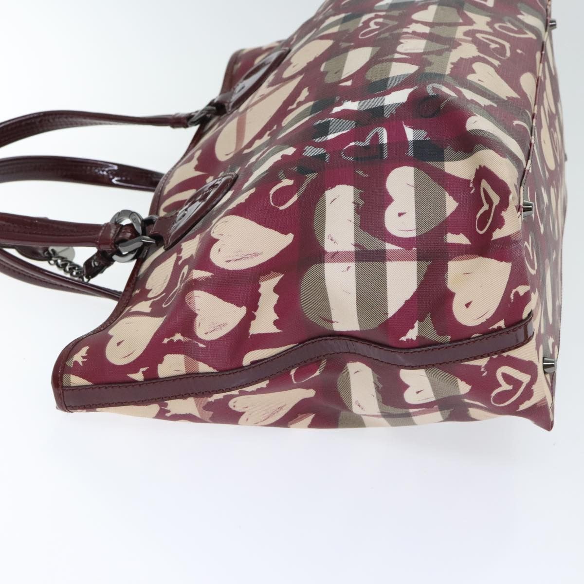 Burberry Burberry Nova Check Tote Bag Pvc Beige Silver Size ONE SIZE - 4 Thumbnail