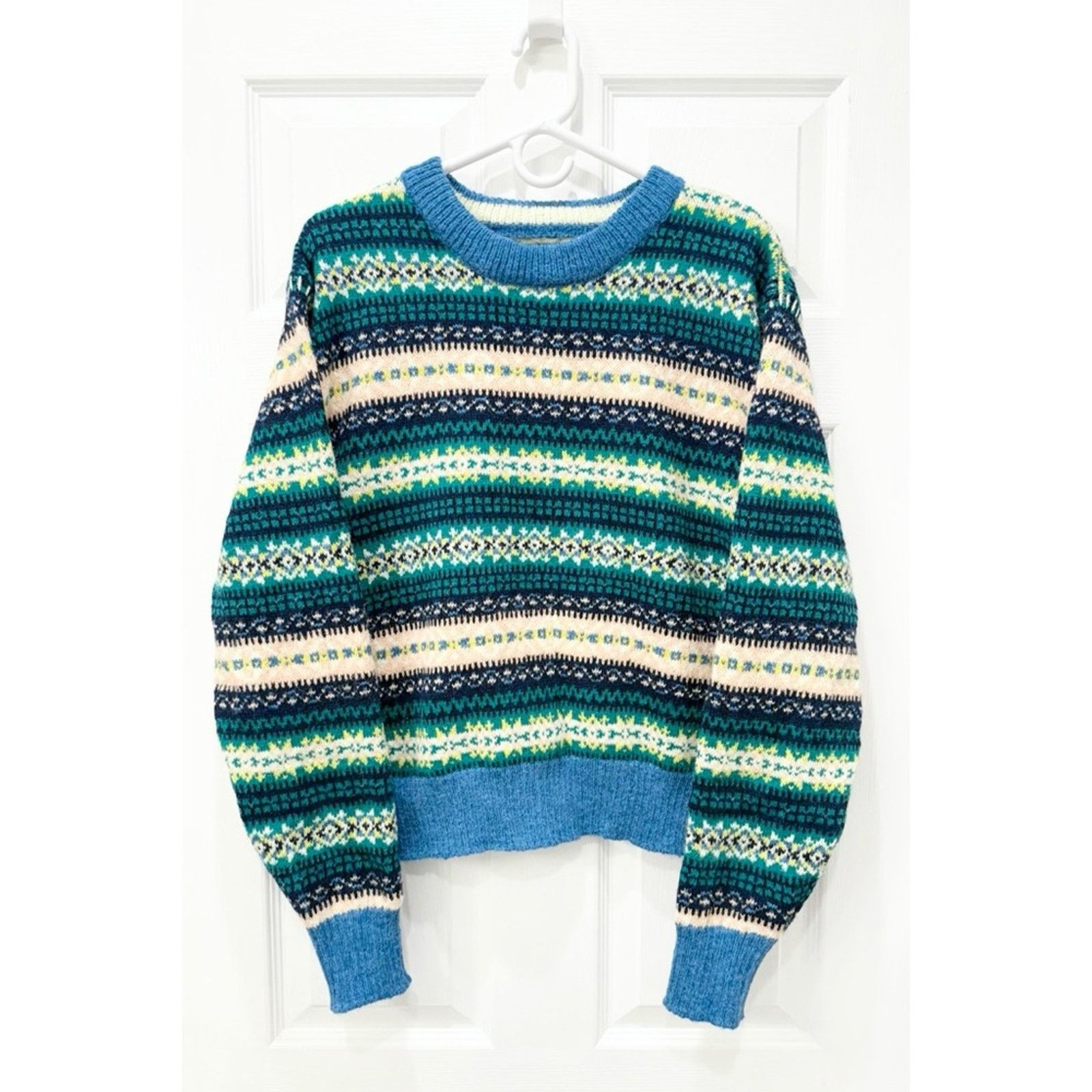 Urban Outfitters Urban Outfitters Hudson Fair Isle Crew Neck Sweater M Size US M / EU 48-50 / 2 - 1 Thumbnail
