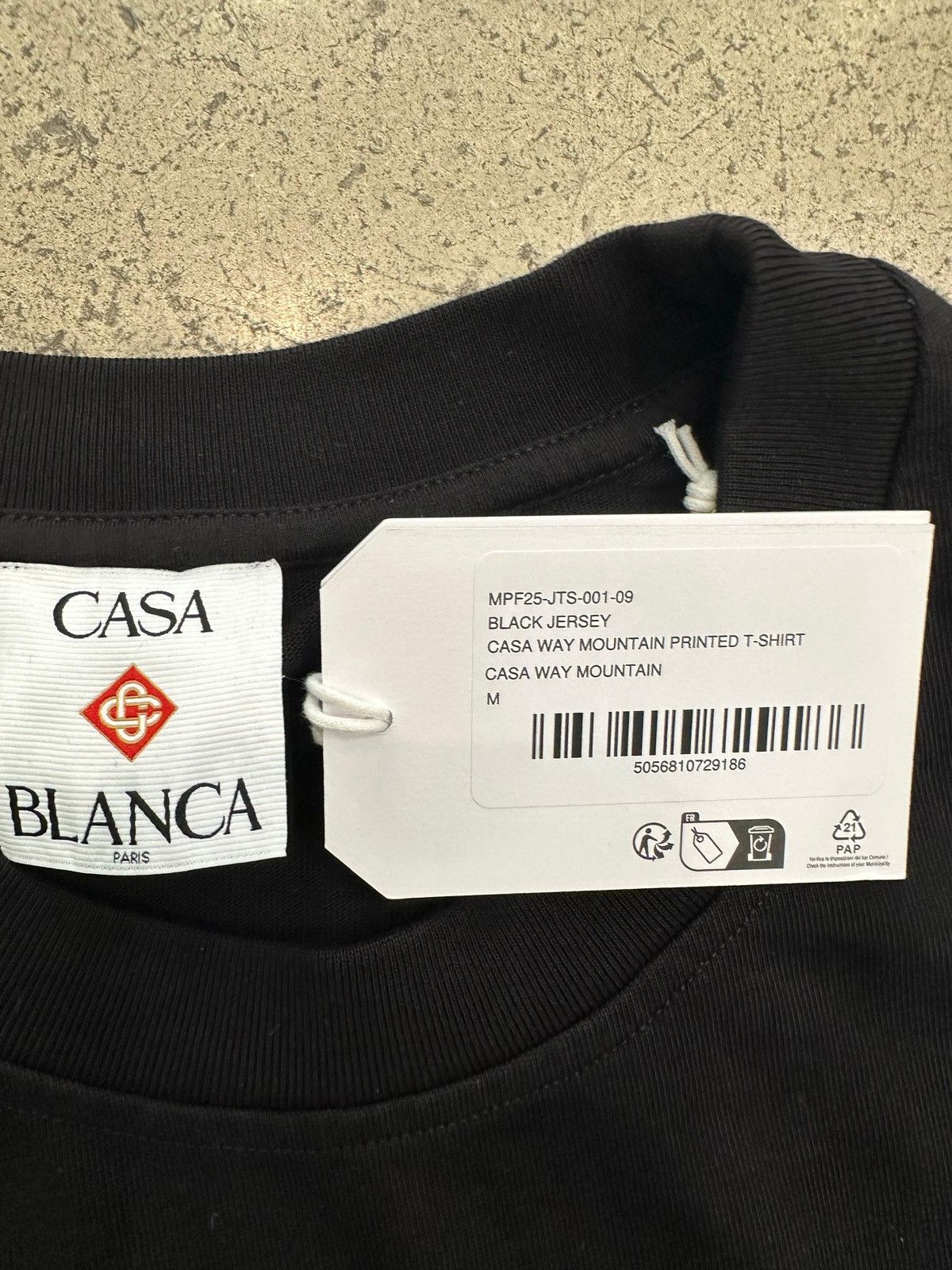 Casablanca CASABLANCA - Casa Way Mountain T-Shirt Black Size US M / EU 48-50 / 2 - 4 Thumbnail