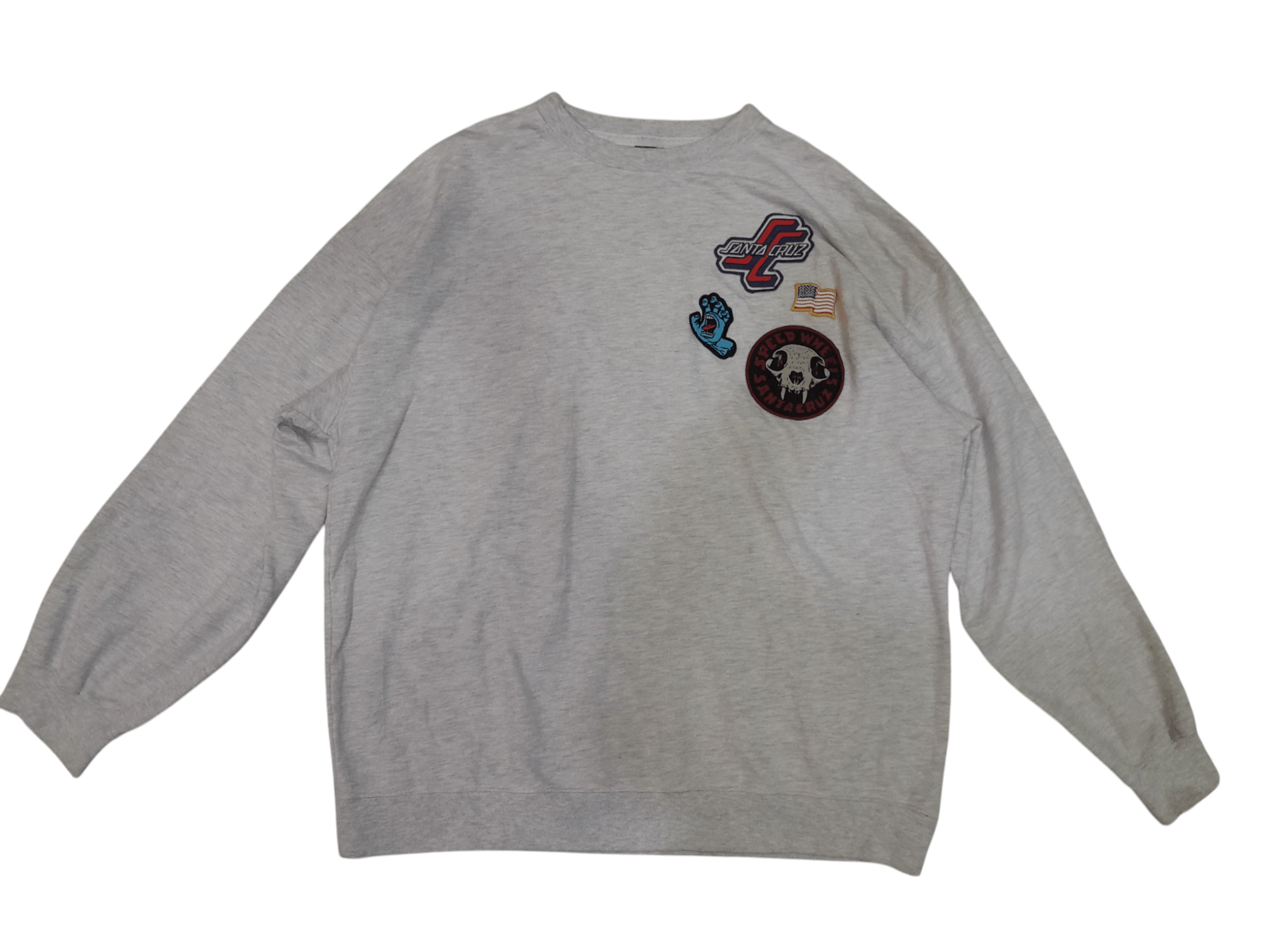 Santa Cruz Skateboards Santa Cruz Patches Oversized Sweatshirt (F487) Size US XL / EU 56 / 4 - 1 Thumbnail