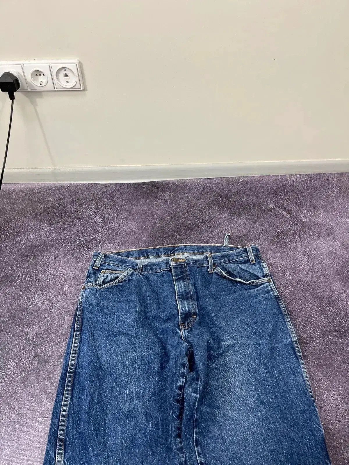 Dickies × Vintage Vintage Dickies Y2K Denim Faded Blue Work Hype Baggy Jeans Size US 38 / EU 54 - 6 Thumbnail