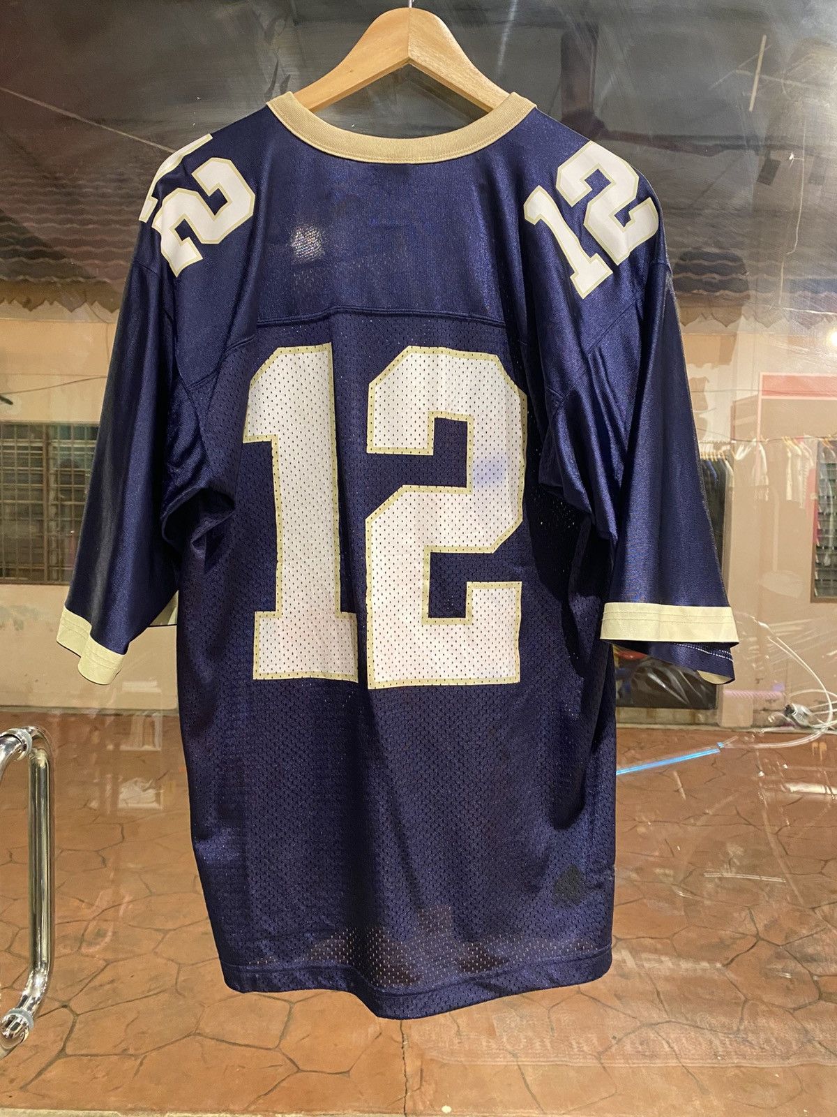 Nike Title: Vintage Nike Navy Midshipmen Football Jersey Size US M / EU 48-50 / 2 - 2 Thumbnail