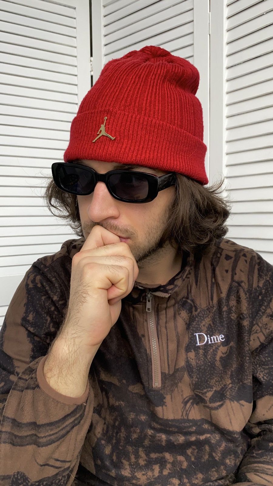 Jordan Brand × Nike Nike Air Jordan Gold Metallic Cuffed Beanie Hat Size ONE SIZE - 4 Thumbnail