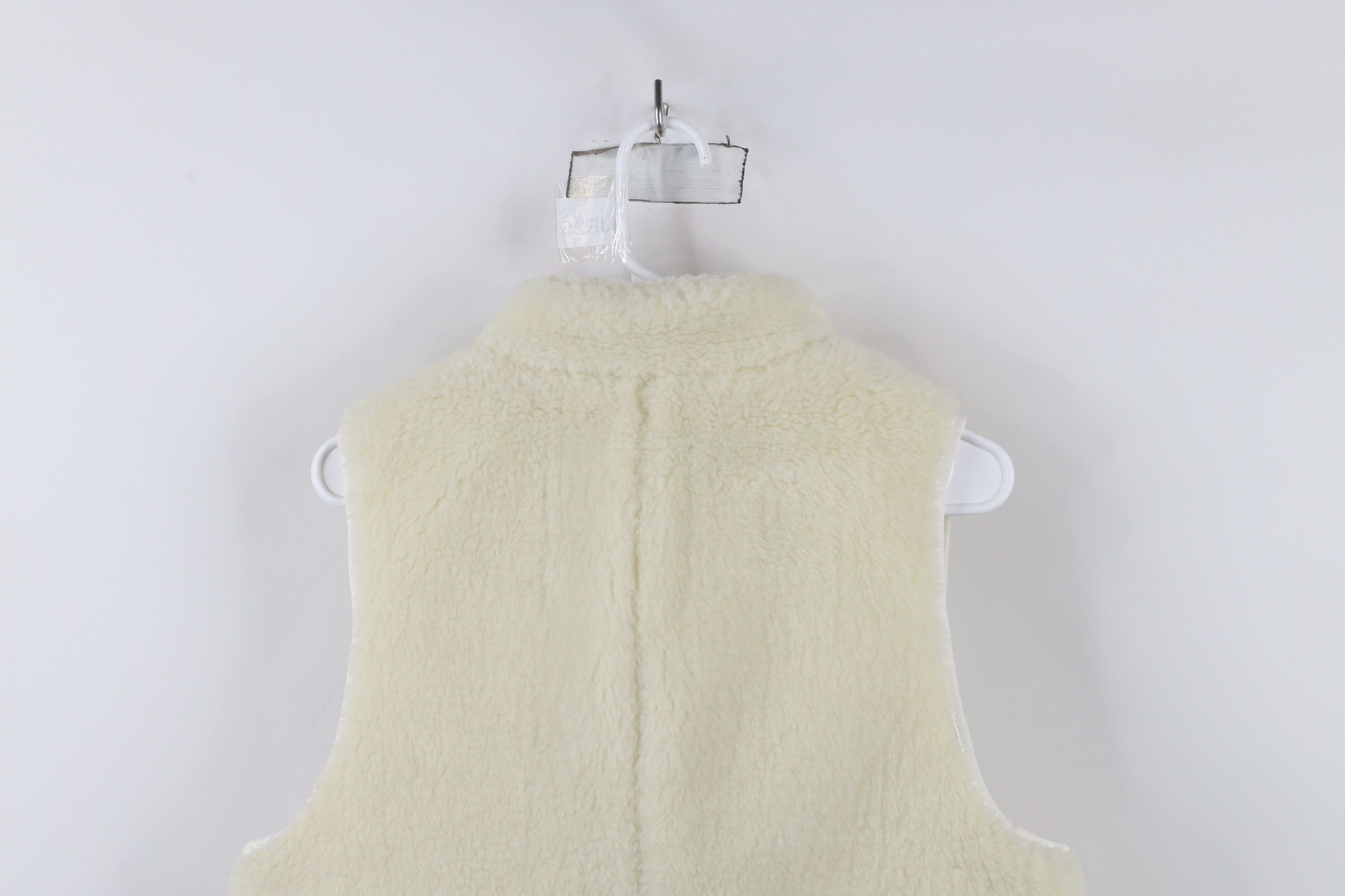 J.Crew × Vintage J Crew Plush Deep Pile Fleece Excursion Vest Jacket Cream Size M / US 6-8 / IT 42-44 - 10 Thumbnail