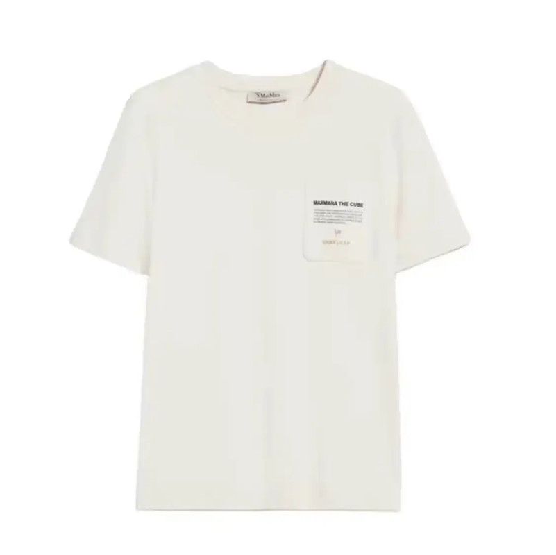 Max Mara MaxMara Summer Cream Cotton Short Sleeve Tee 0089 Size M / US 6-8 / IT 42-44 - 1 Thumbnail