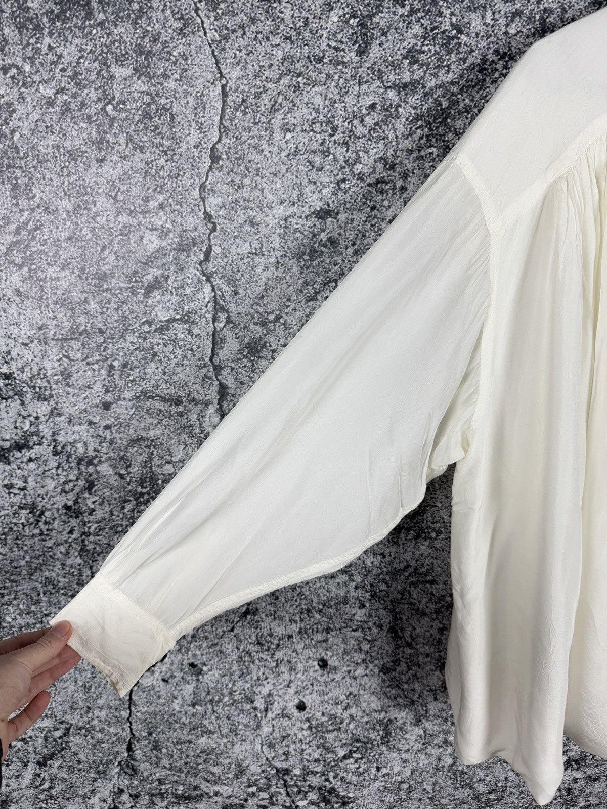 Comme des Garcons Vintage Comme Des Garcons Long Sleeve Designer Shirt Blouse Size ONE SIZE - 6 Thumbnail