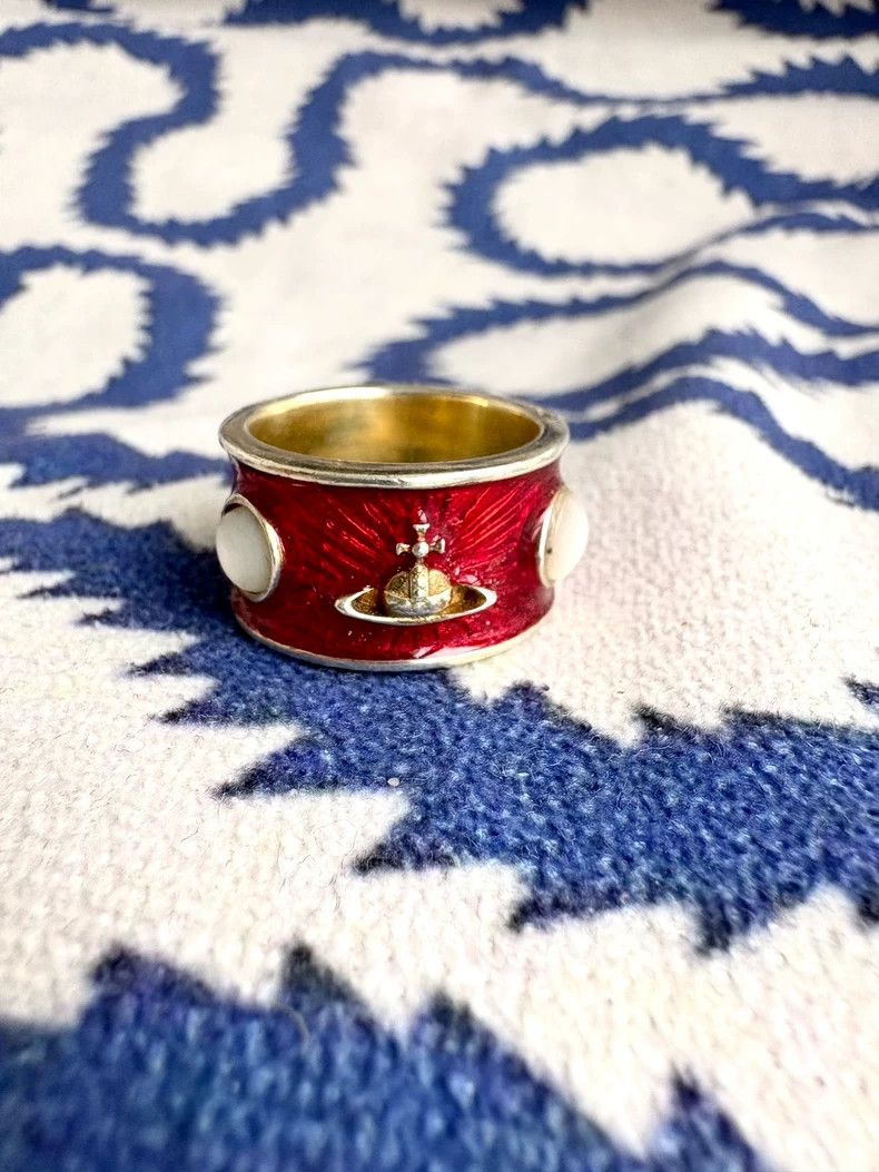 Vivienne Westwood Vivienne Westwood Red King Ring Size ONE SIZE - 1 Thumbnail