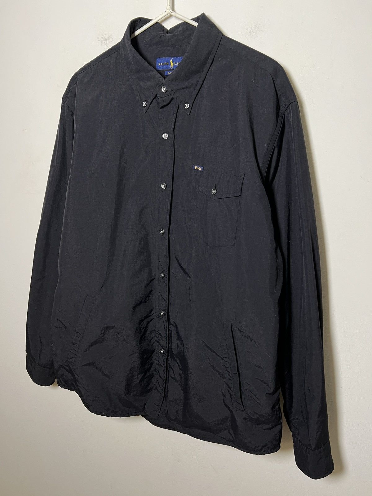 Ralph Lauren Ralph Lauren Black Nylon Button-Up insulated Shirt Size US L / EU 52-54 / 3 - 2 Thumbnail