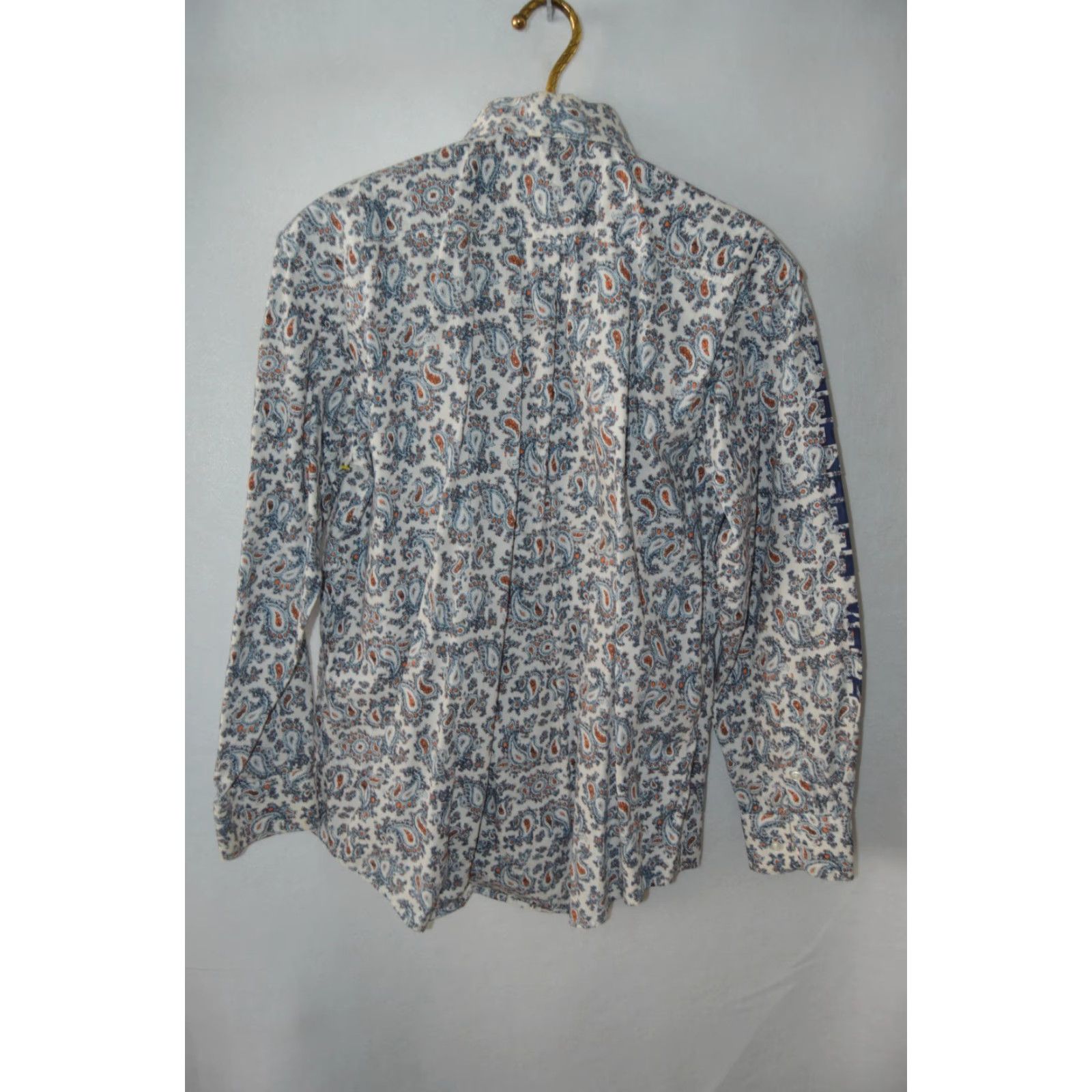 Vintage Panhandle Slim Shirt Men M White Paisley Rough Stock Pockets Western Button-Up Shirt Size US M / EU 48-50 / 2 - 2 Thumbnail