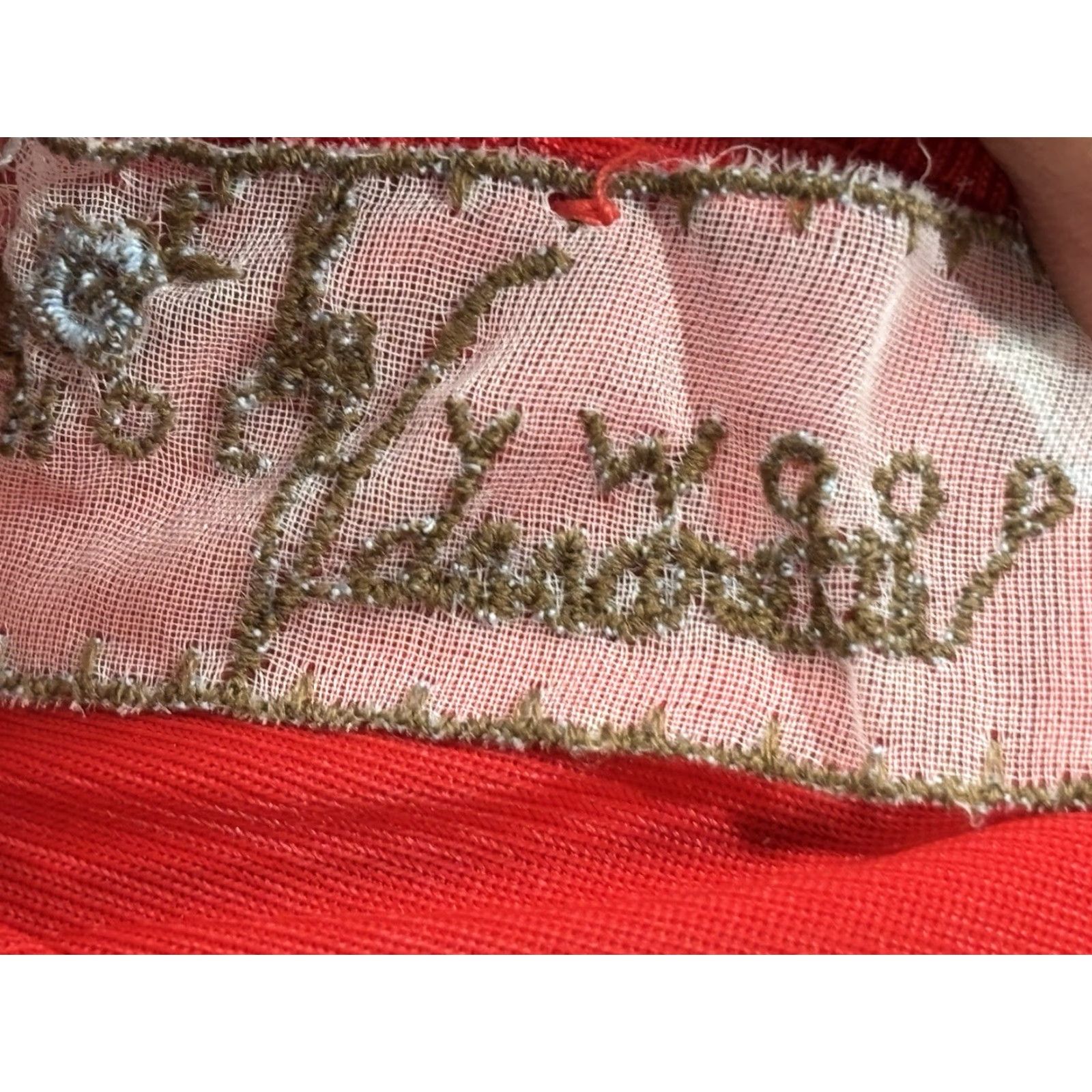Vintage VINTAGE Vassarette Half Slip Skirt M Red Lace Trim Embroidered Flowers Nylon Y2K Size 32" / US 10 / IT 46 - 6 Thumbnail