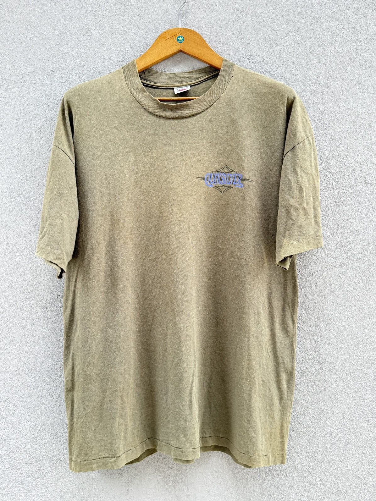 West Coast Choppers Thrashed Vintage 90s Quiksilver Surf Rare Logo Sun Faded Tee Size US XL / EU 56 / 4 - 4 Thumbnail