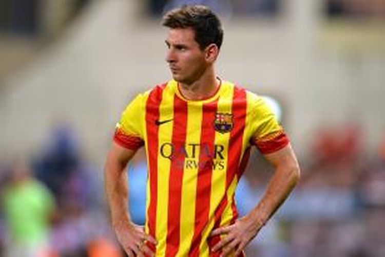 Nike Barcelona Away 2013-14 Messi #10 Soccer Jersey Size US M / EU 48-50 / 2 - 14 Thumbnail
