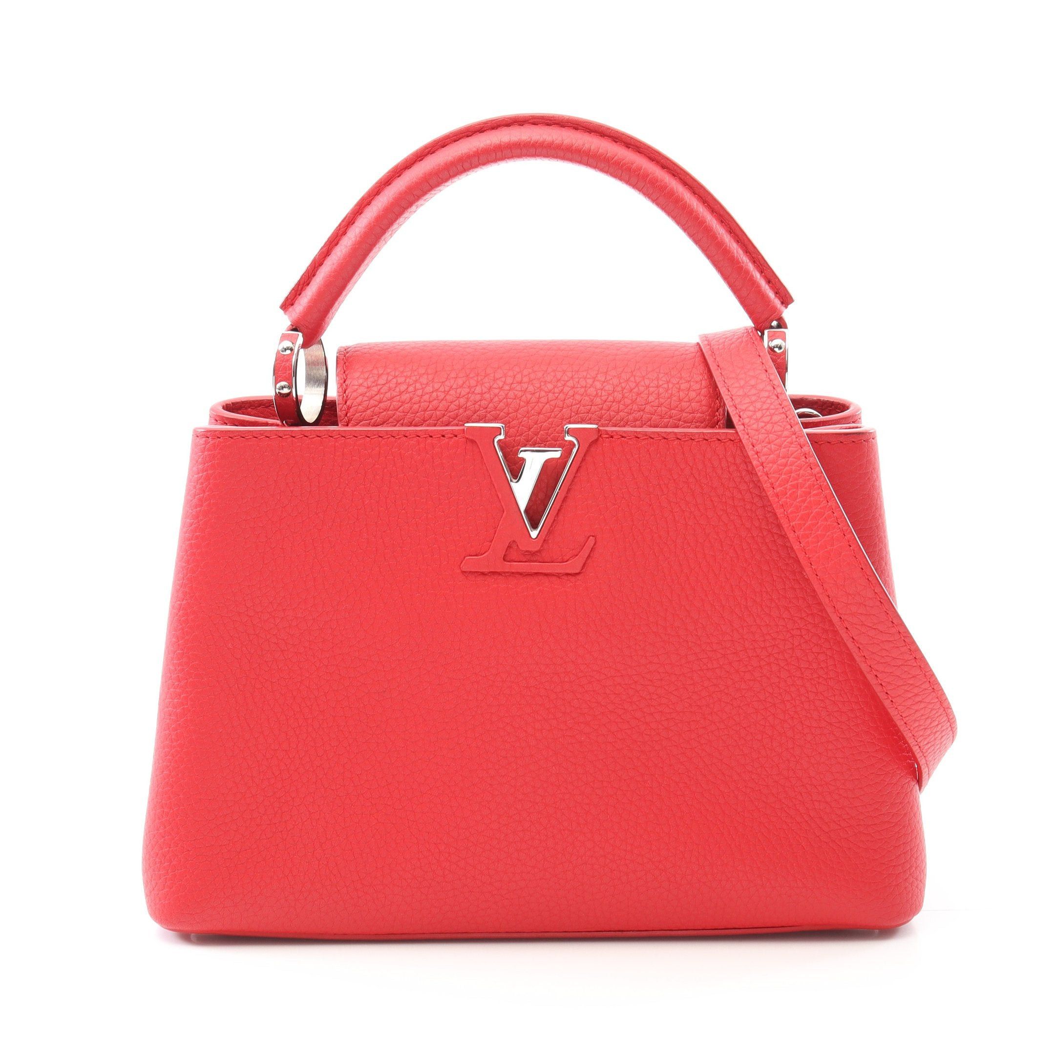 Louis Vuitton Louis Vuitton Capucines Bb Ruby Handbag Leather Red Size ONE SIZE - 1 Thumbnail
