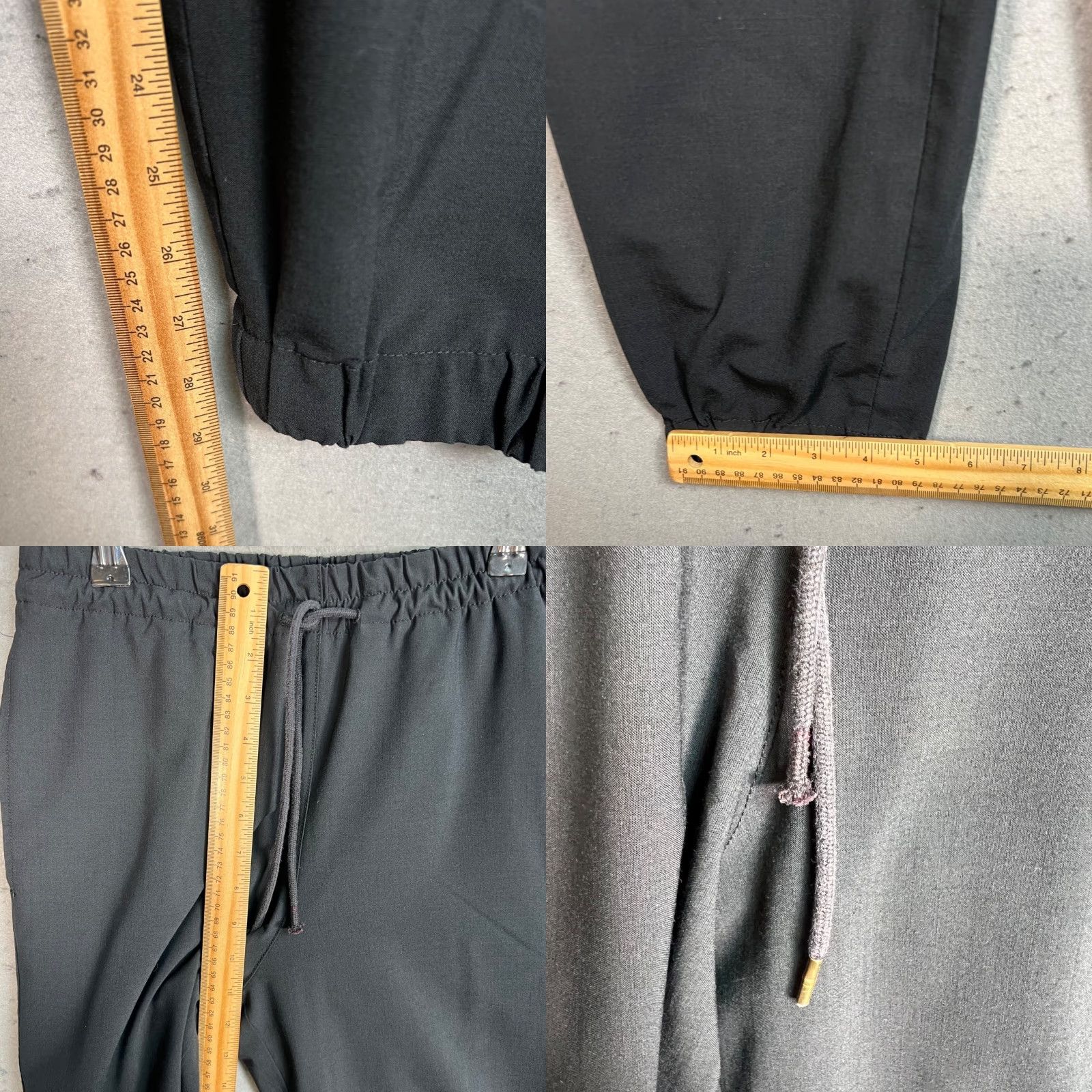 Arket VINTAGE Arket Womens Pants Black Wool Blend Elastic Waist Jogger Mature 36 (EUR) Ankle Tapered 29in Inseam Womens Size 25" / US 0 / IT 36 - 8 Thumbnail