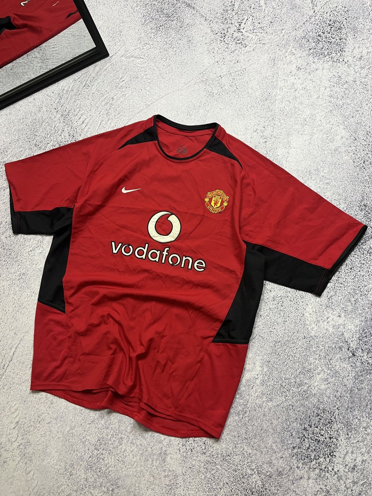 Nike Nike Manchester United 2002/2004 Home Vintage Soccer Jersey Size US L / EU 52-54 / 3 - 3 Thumbnail