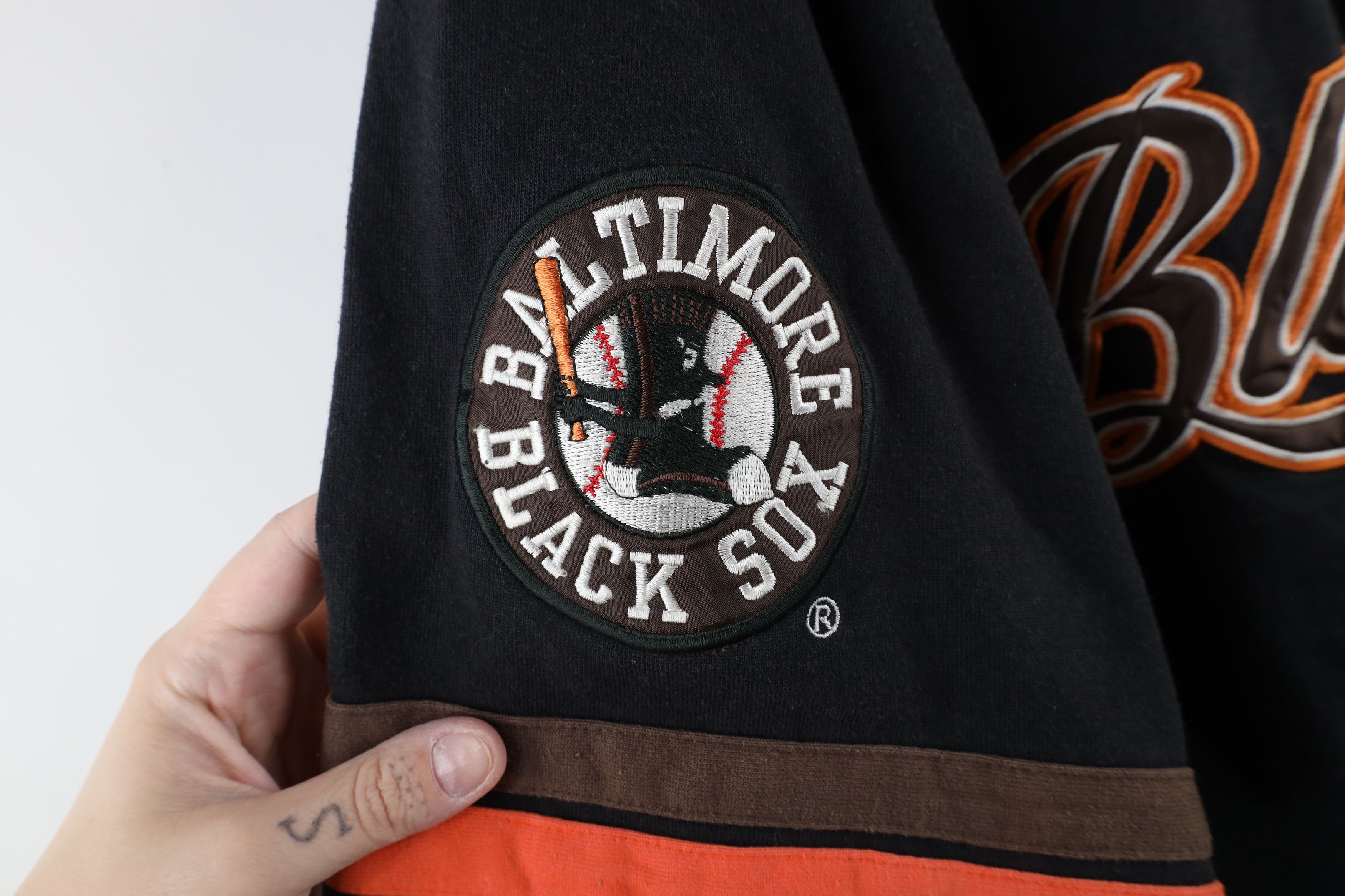 Vintage Vintage 90s League Baltimore Black Sox Baseball Jersey Black Size US XL / EU 56 / 4 - 5 Thumbnail