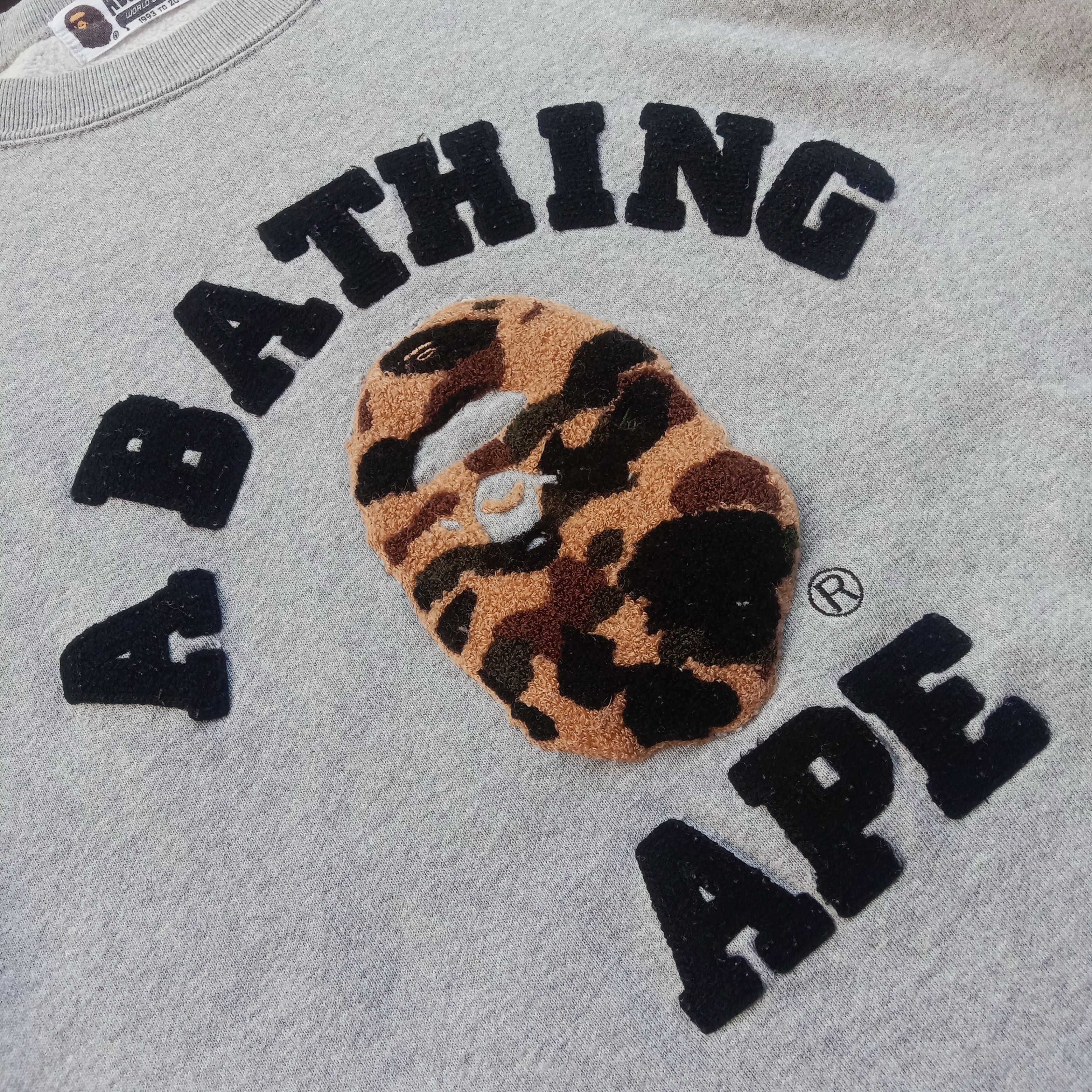 Bape 1st Camo College Crewneck (2016) Size US L / EU 52-54 / 3 - 3 Thumbnail