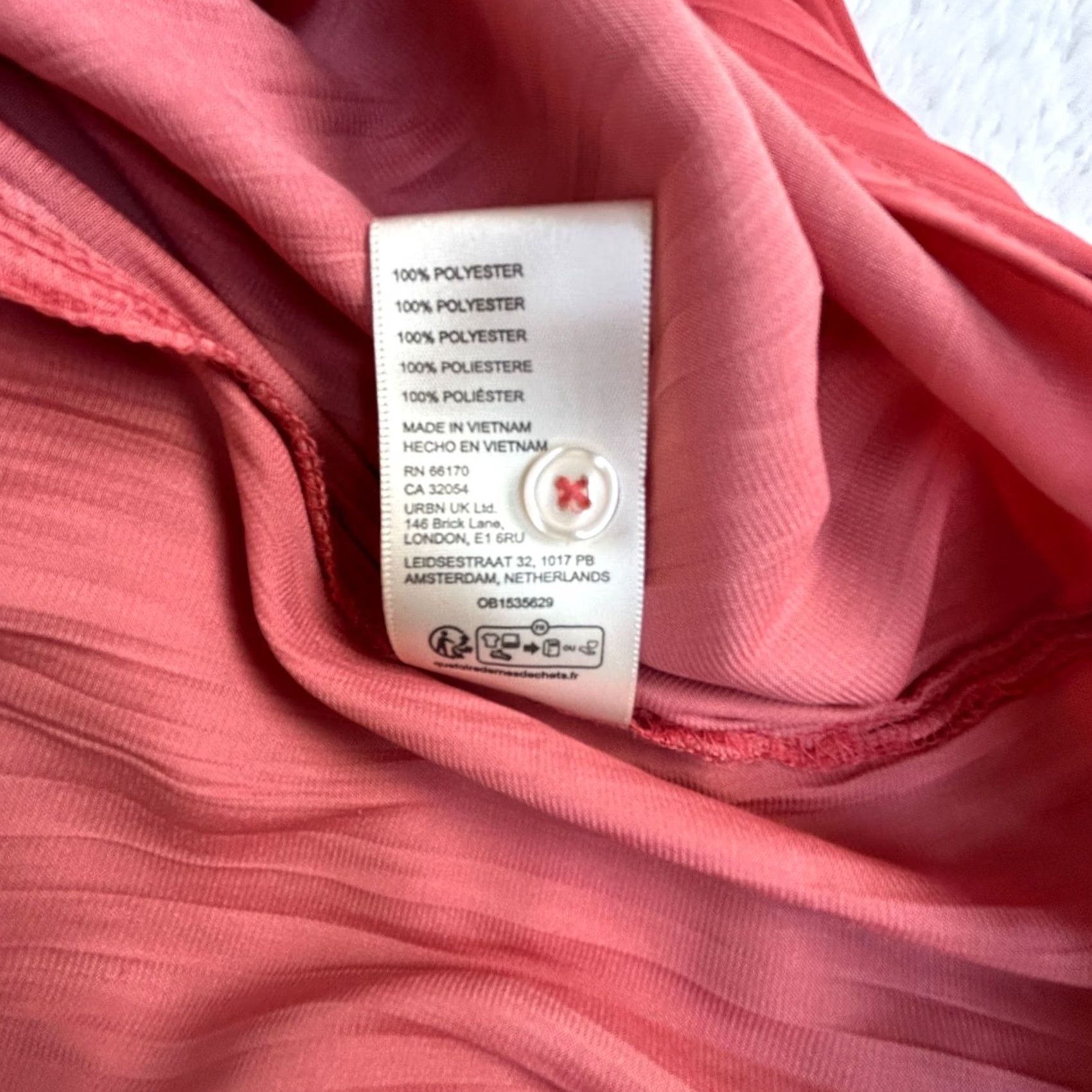 Anthropologie Anthropologie Coral Tie-Front Button-Up Blouse Long Sleeve M Womens Medium NWOT Size M / US 6-8 / IT 42-44 - 5 Thumbnail