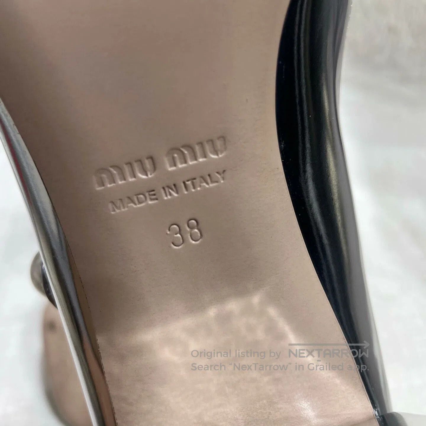 Miu Miu MIU MIU Metallic Block Heel High Heels. Size US 7 / IT 37 - 7 Thumbnail