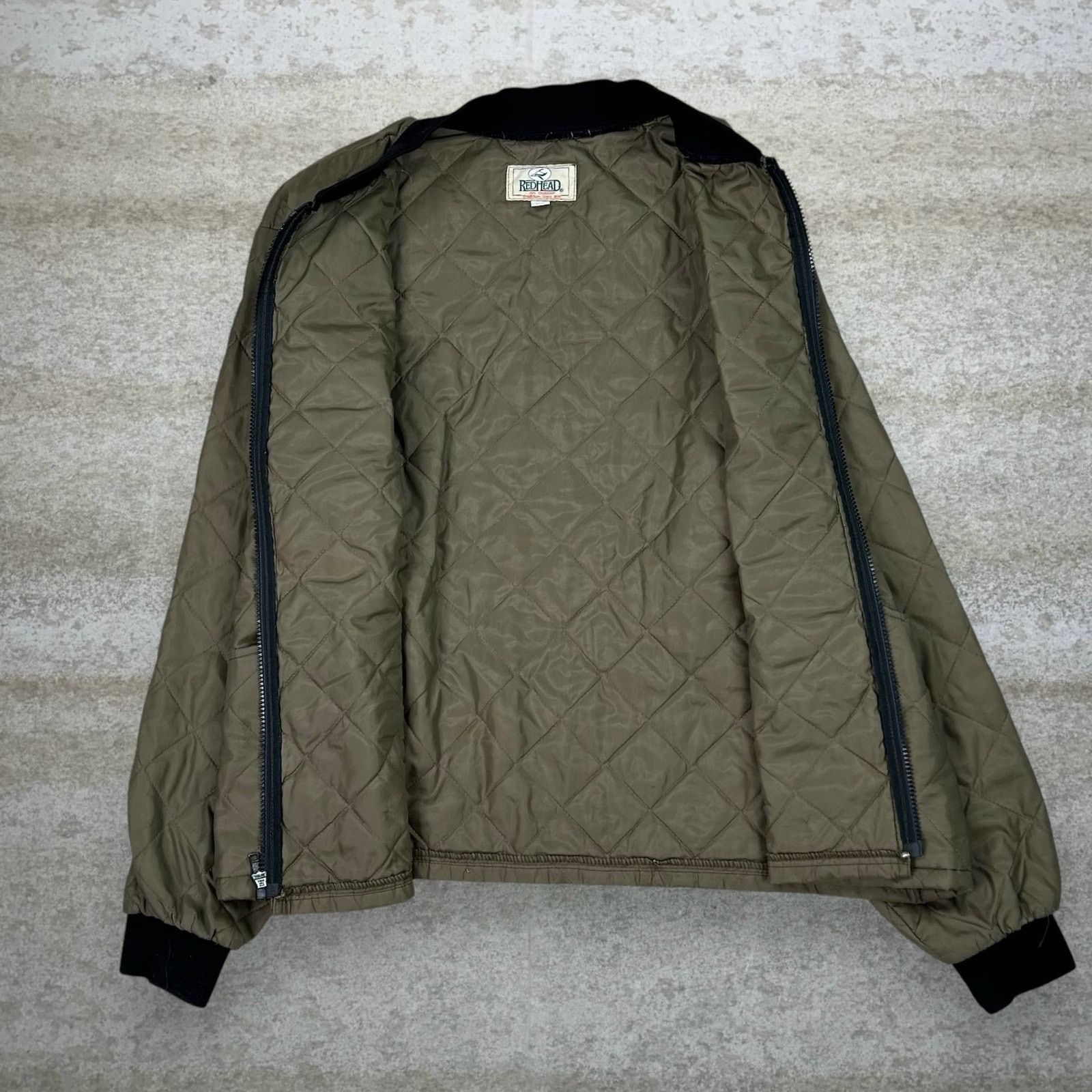 Redhead Vintage 90s Redhead Puffer Jacket Mens XL Green Polyester Size US XL / EU 56 / 4 - 2 Thumbnail