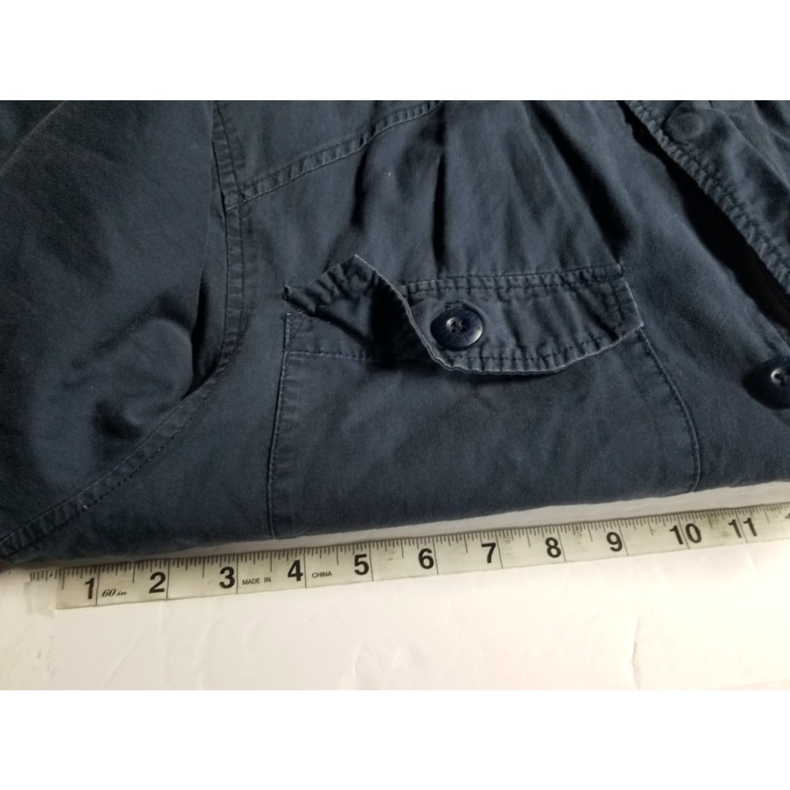 Denime Lost Enterprises Hooded Denim Jacket Full Zip Button Blue Distressed Size Large Size US L / EU 52-54 / 3 - 3 Thumbnail