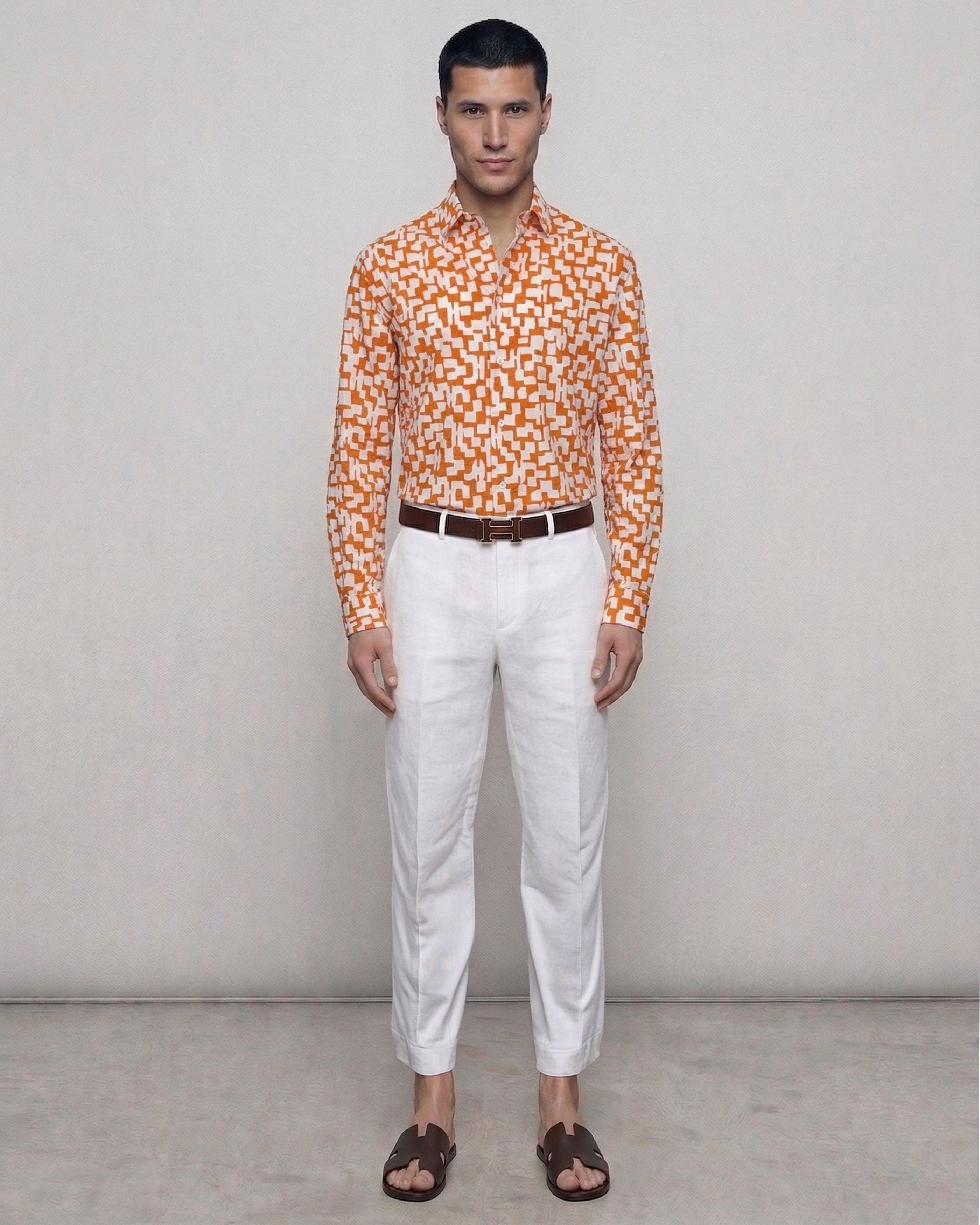 Hermes Hermes Stylized Monogram Shirt Size US M / EU 48-50 / 2 - 15 Thumbnail