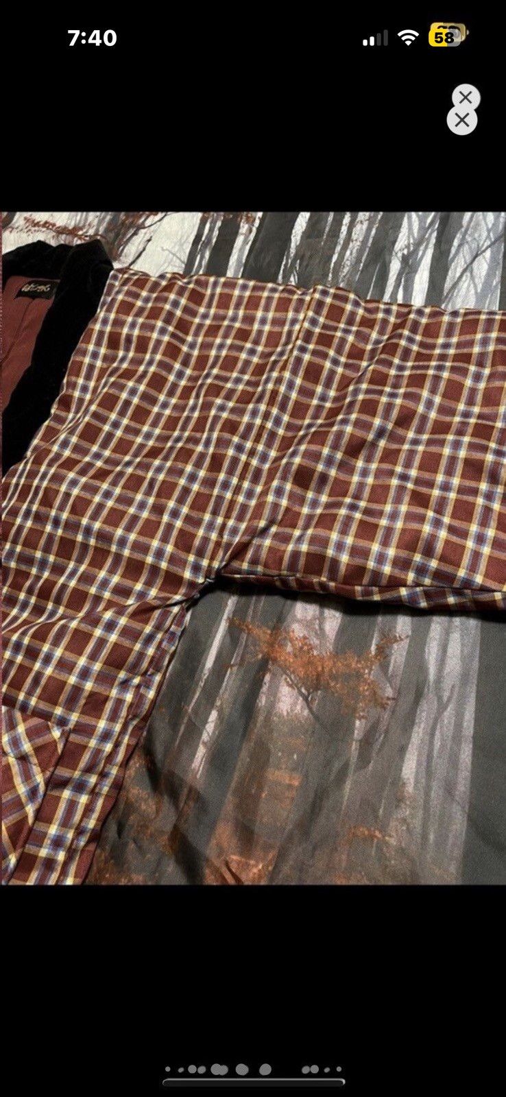 Vintage ***FINAL DROP***RARE 00s PLAID CHECKER DOWN KIMONO L Size US L / EU 52-54 / 3 - 16 Thumbnail