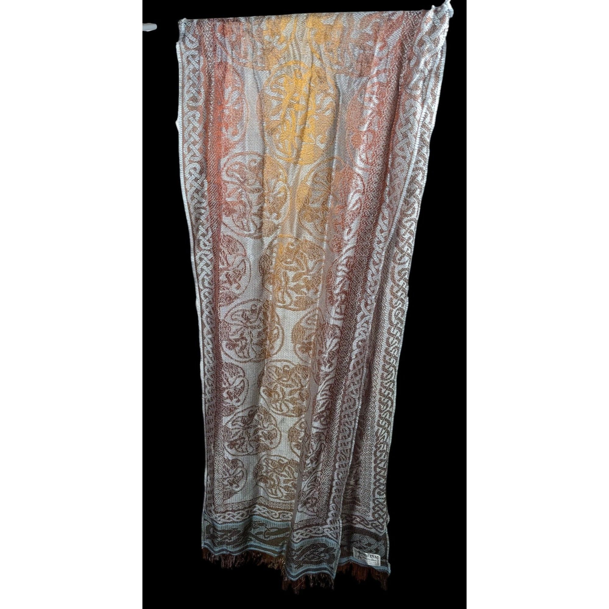 Other Molina by Jimmy Hourihan Rainbow And Grey Celtic Knot Scarf Size ONE SIZE - 1 Thumbnail
