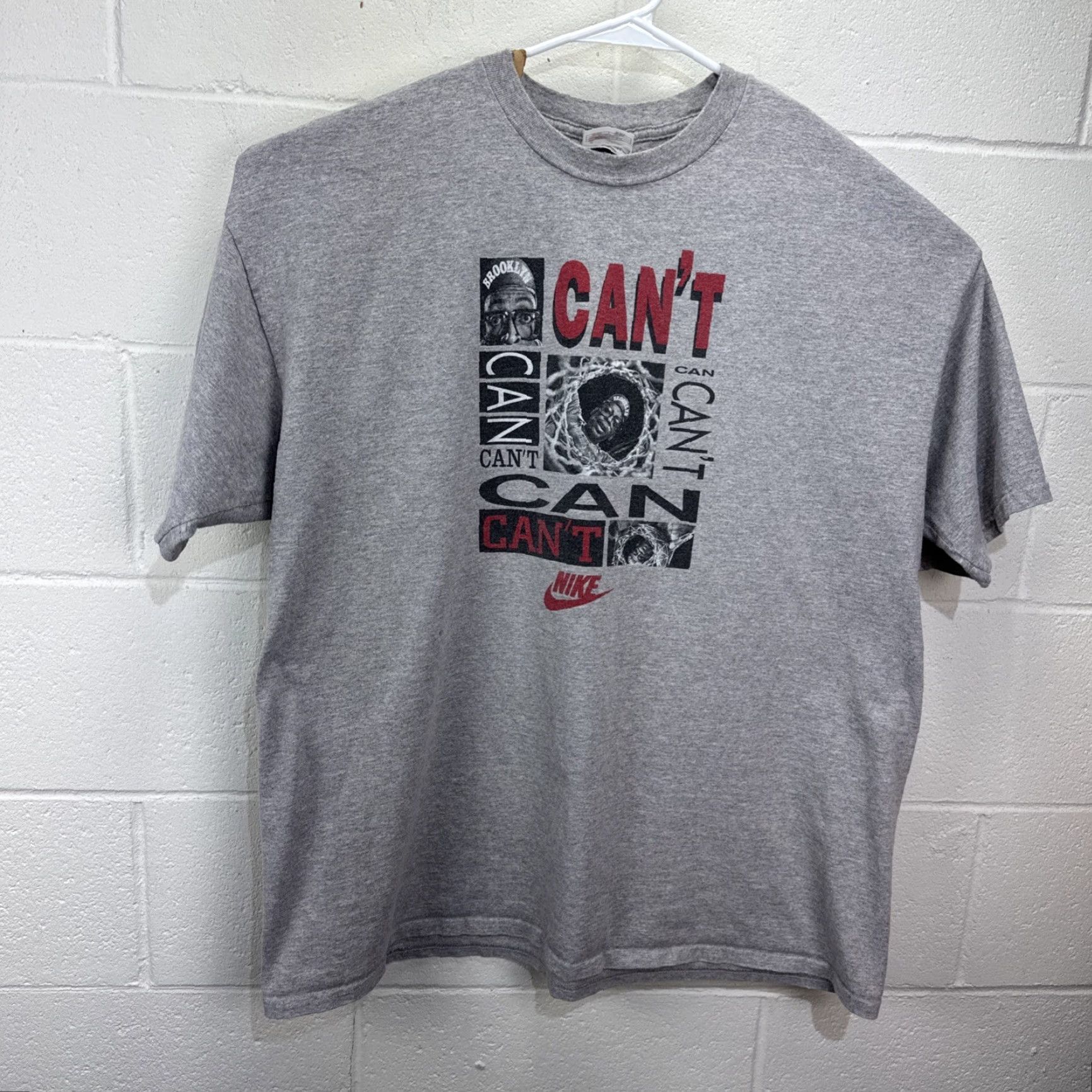 Nike VINTAGE Nike Spike Lee Big Face T-Shirt 2XL Grey Graphic Print 90s Mens Size US XXL / EU 58 / 5 - 2 Thumbnail