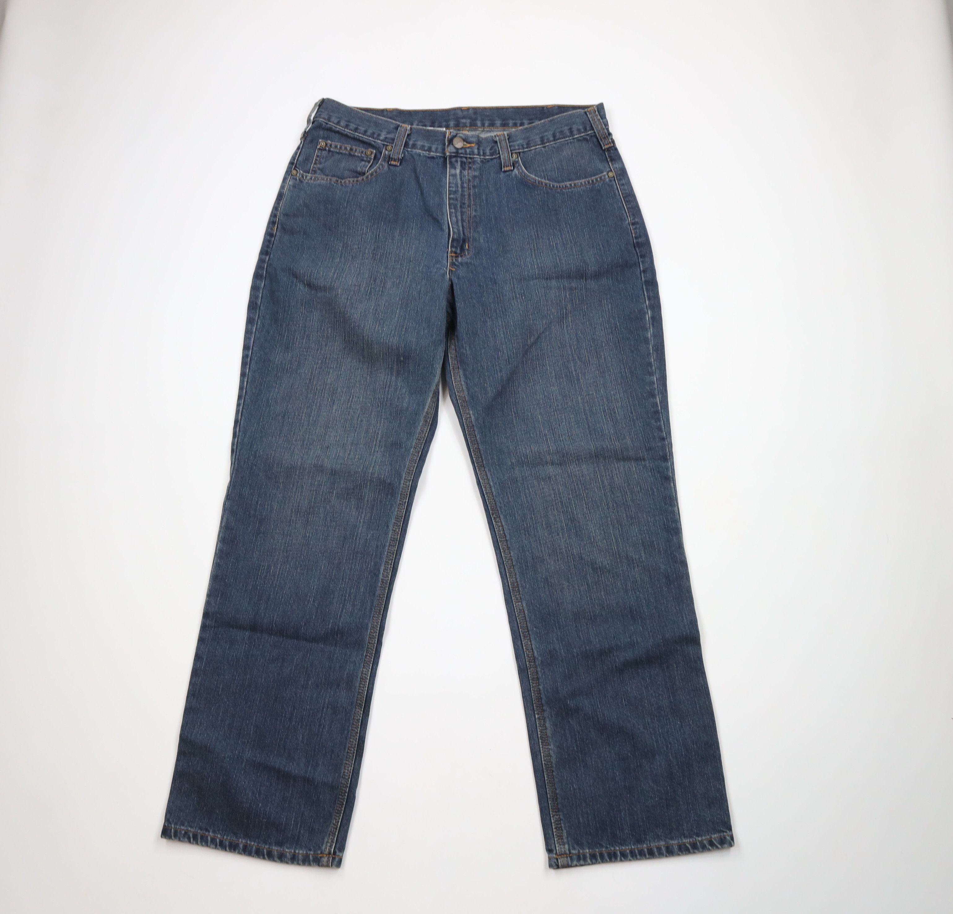 Carhartt × Vintage Vintage Y2K Carhartt Spell Relaxed Fit Dungaree Denim Jeans Size US 36 / EU 52 - 1 Thumbnail