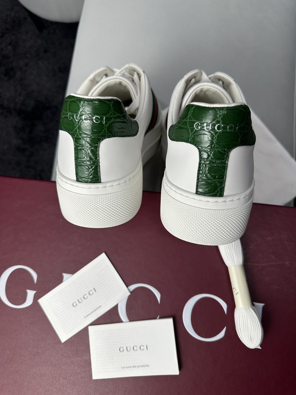 Gucci Gucci ACE Sneakers High Sole White Color Size 41 NEW Size US 8 / EU 41 - 7 Thumbnail