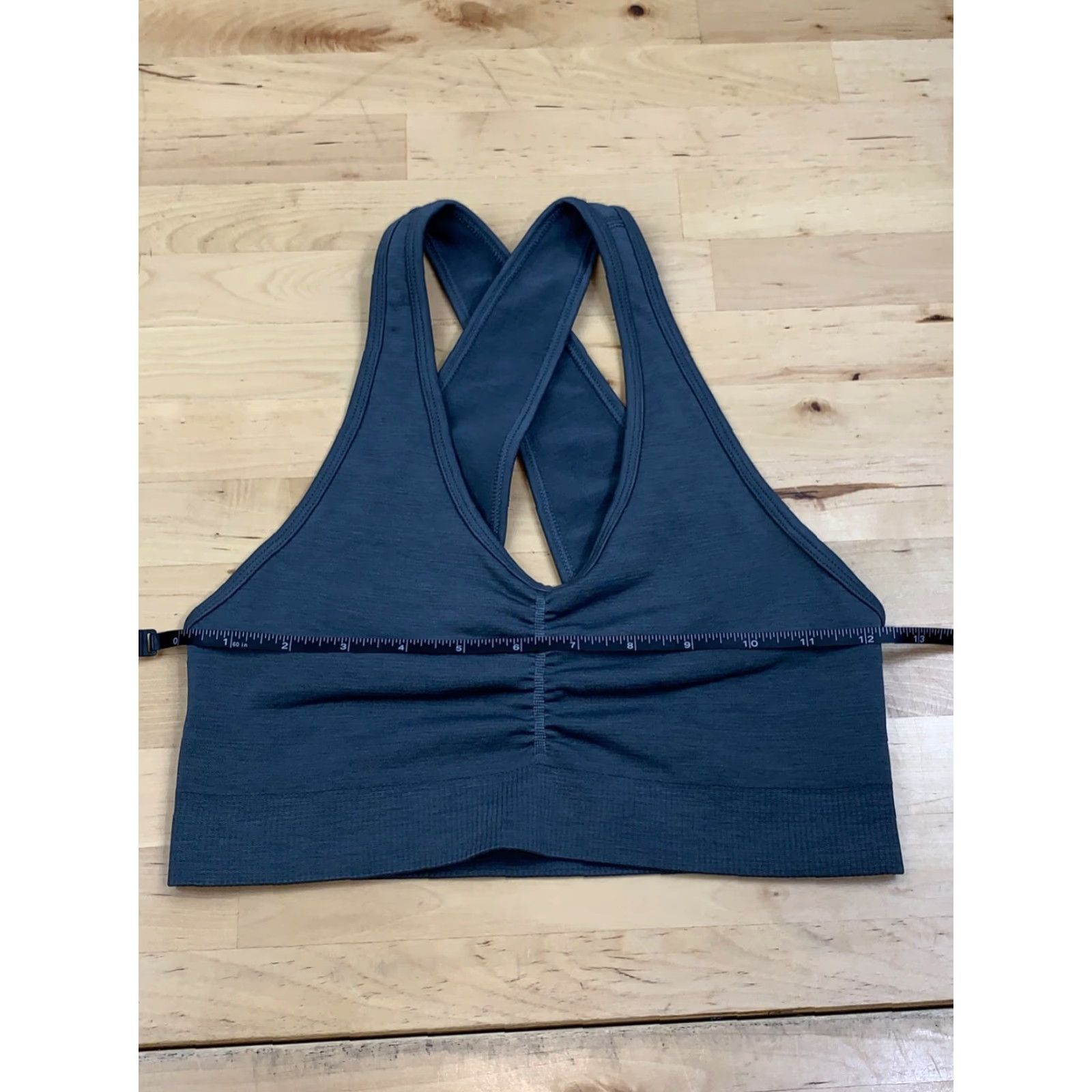 Vintage Alphalete RacERback Sports Bra Small Gray Activewear Gym Training Size ONE SIZE - 7 Thumbnail