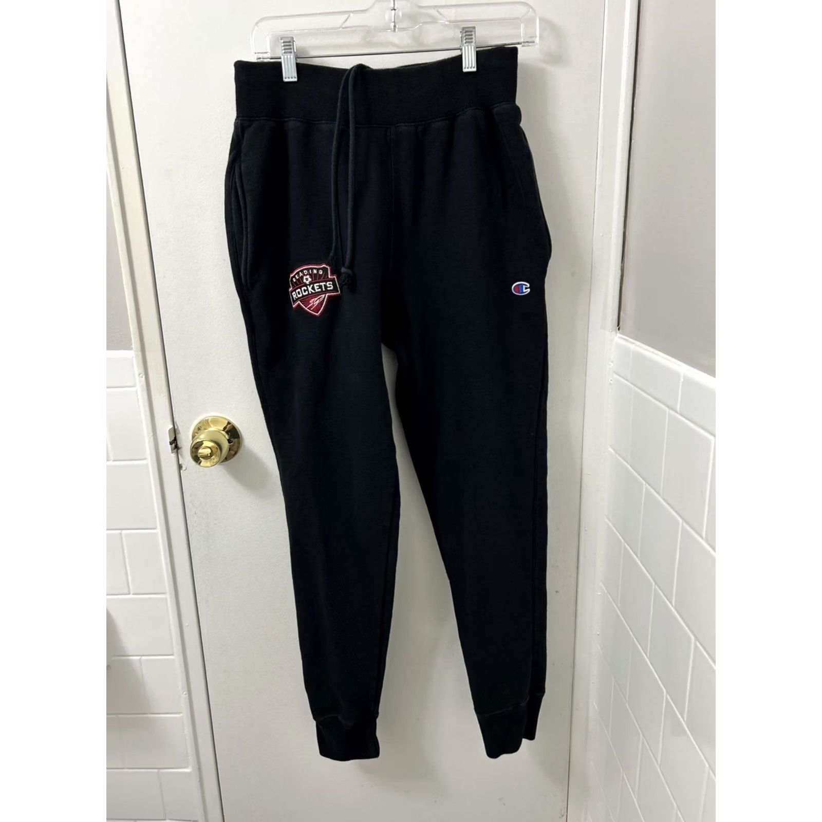 Champion Champion Sweatpants Mens M Black Reversible Cotton Polyester Activewear Pants Size US 31 - 2 Thumbnail