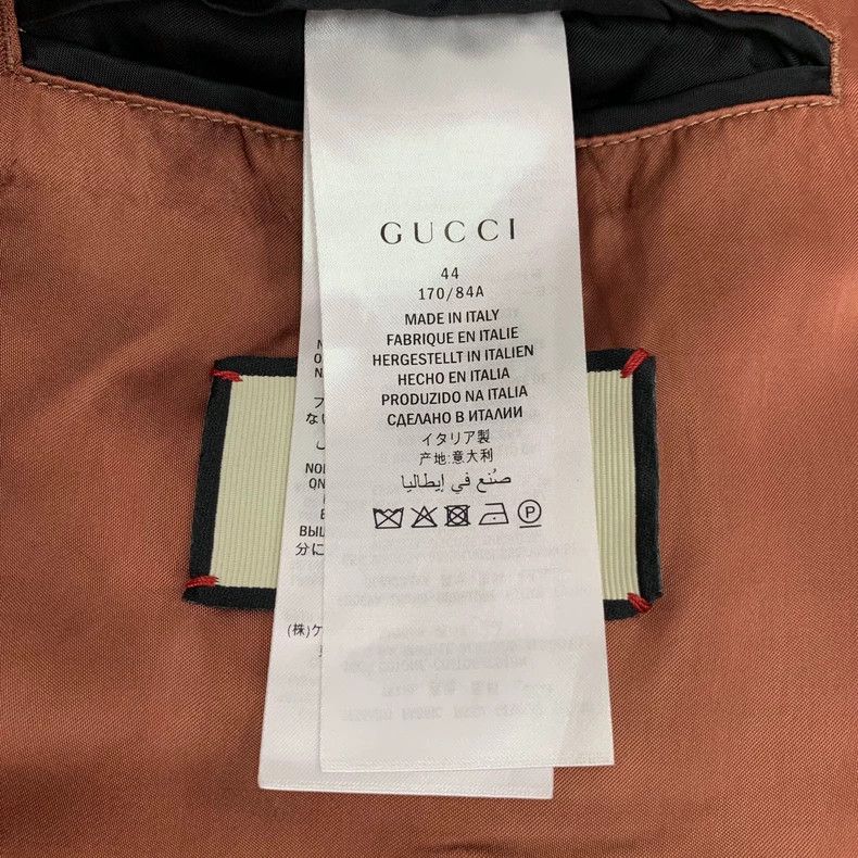 Gucci Gucci Light blue old floral embroidered cotton lapel singl Size US S / EU 44-46 / 1 - 7 Thumbnail