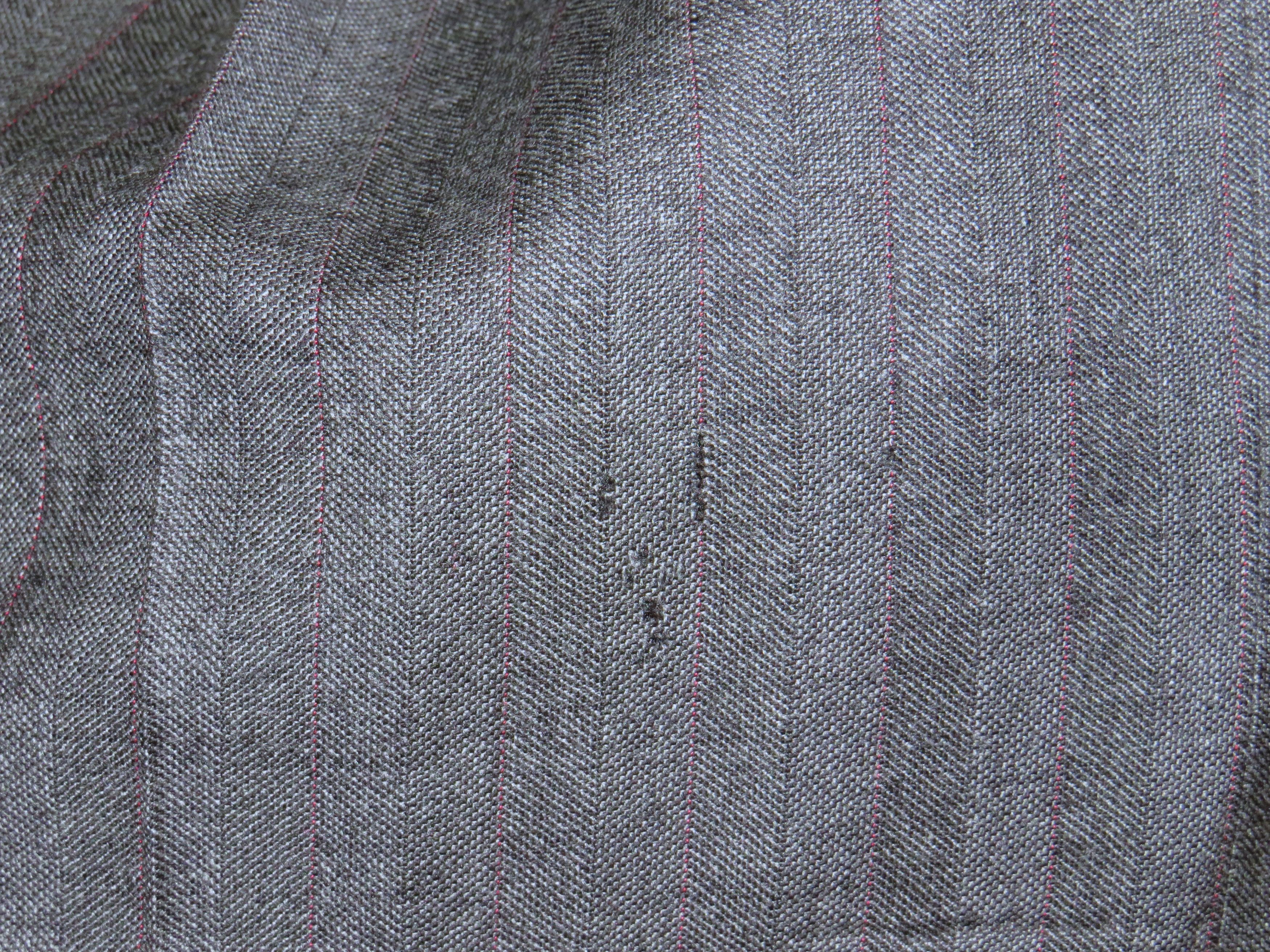 Other Sam Leung New York Gray Stripe Three Roll Two Suit 38S Size 38S - 18 Thumbnail