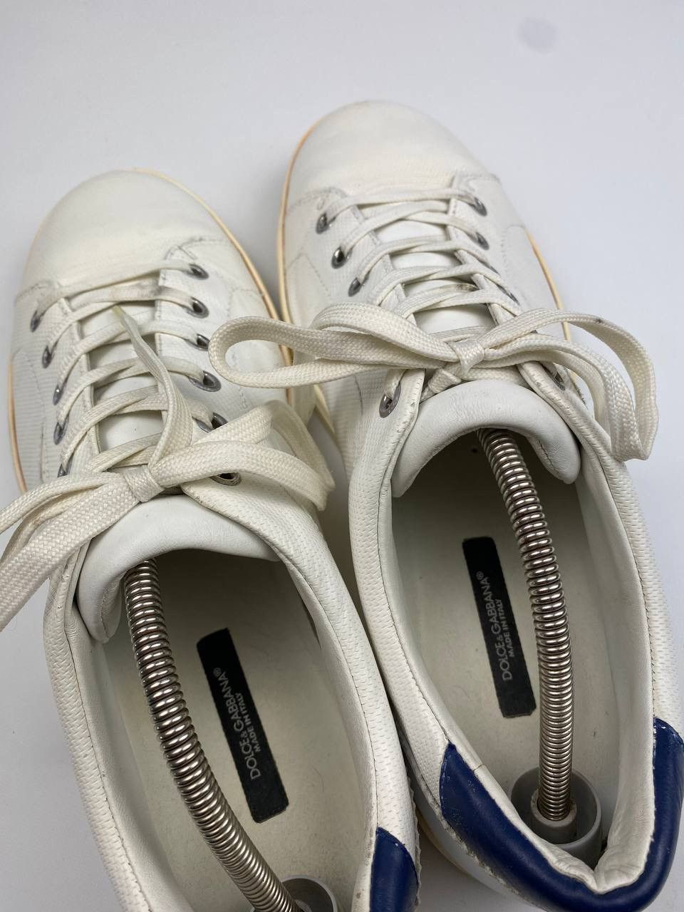 Dolce & Gabbana × Vintage DOLCE GABBANA MENS LEATHER SNEAKERS CASUAL SHOES Size US 7 / EU 40 - 10 Thumbnail