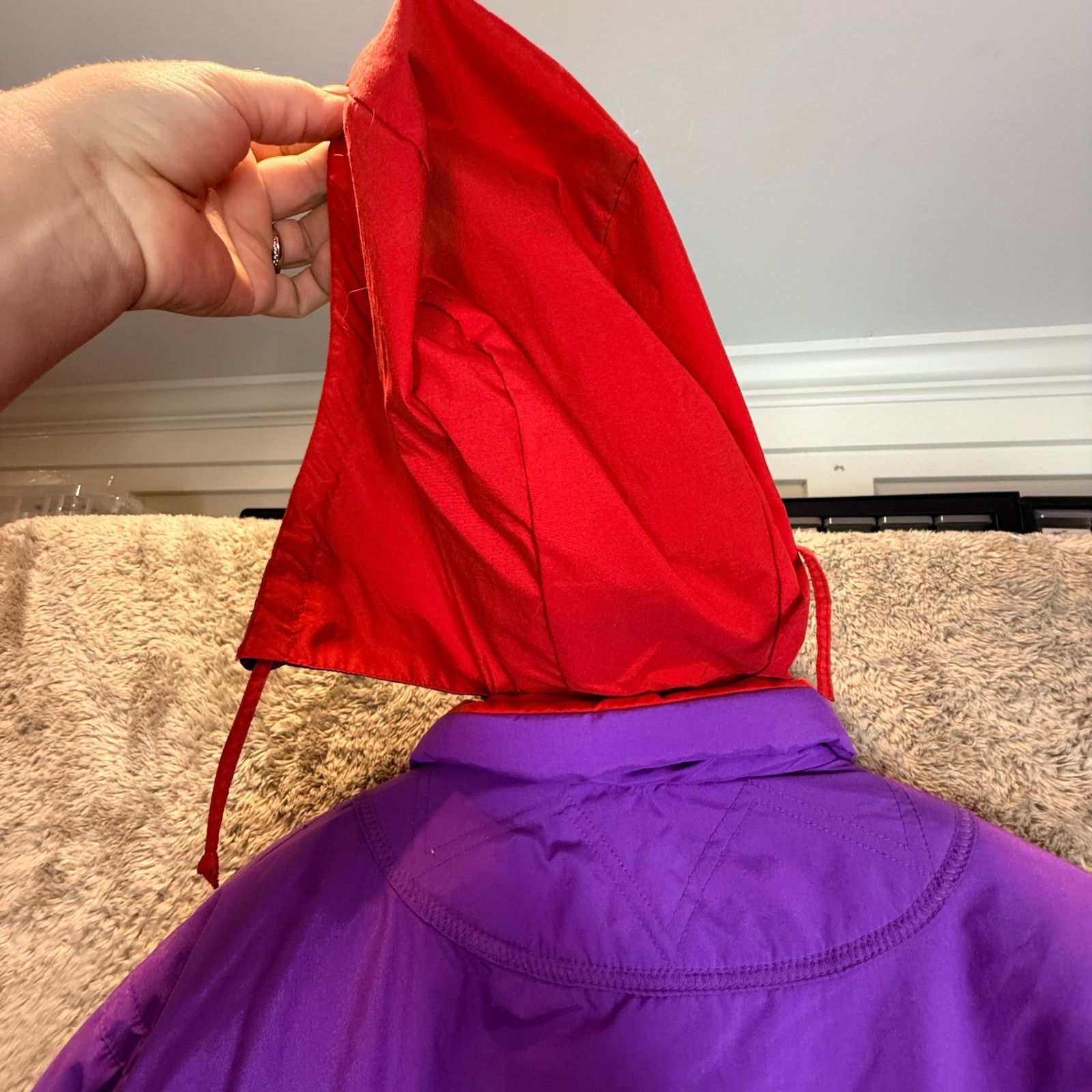 Obermeyer VTG 80s Obermeyer Snowsuit Women Girls Red Purple Ski Bib Size ONE SIZE - 10 Thumbnail