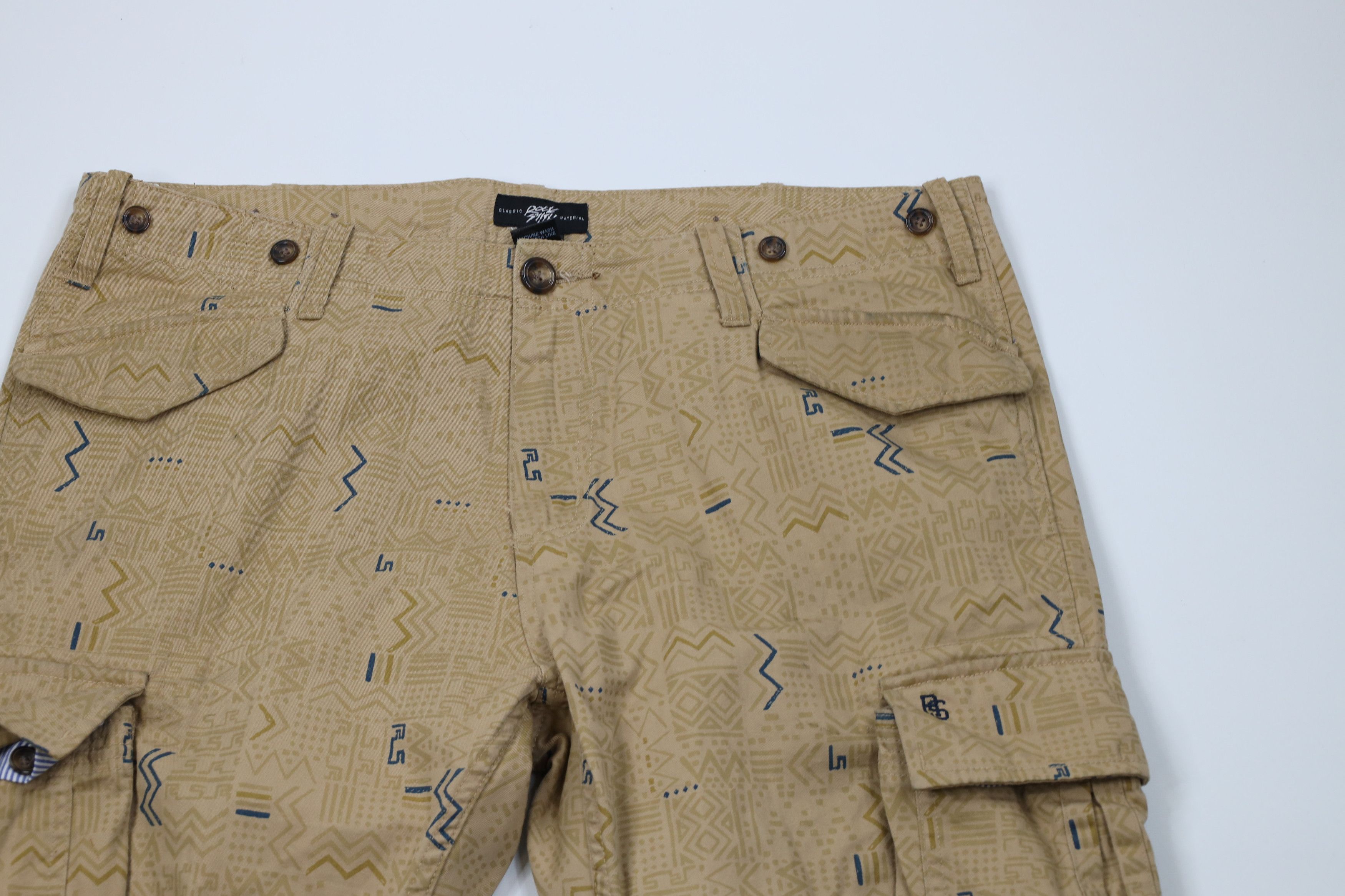 ROCKSMITH Rocksmith Geometric Strap Skateboard Cargo Pants Beige Size US 38 / EU 54 - 2 Thumbnail