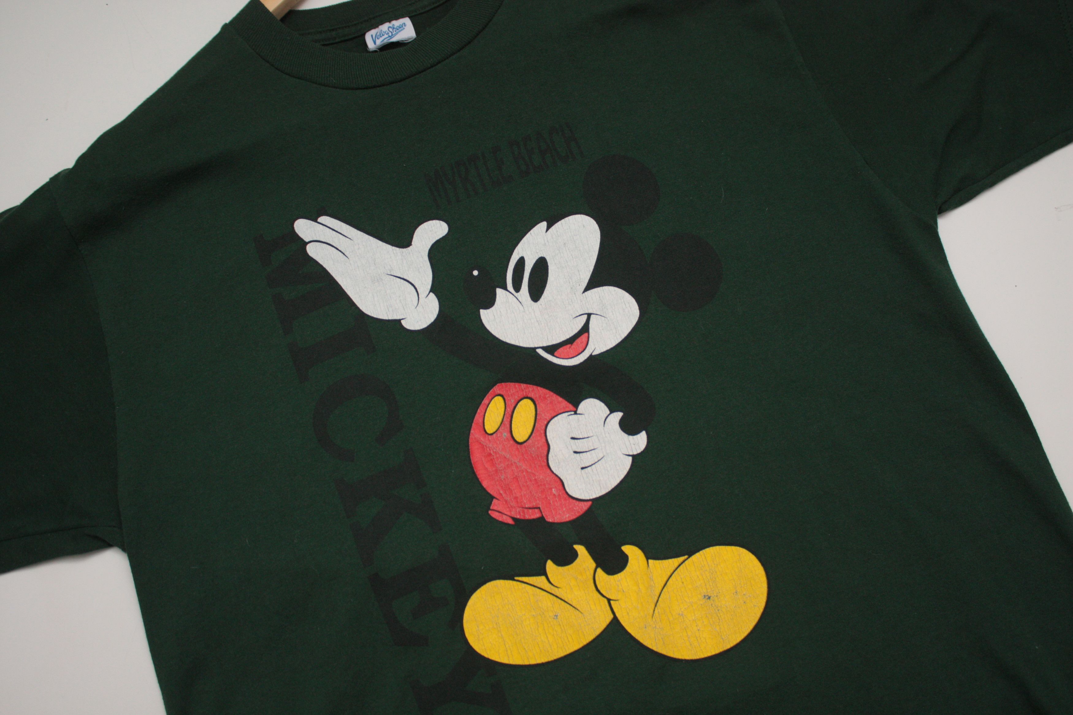 Disney Mickey Mouse Myrtle Beach Vintage Green T-Shirt Size US L / EU 52-54 / 3 - 3 Thumbnail