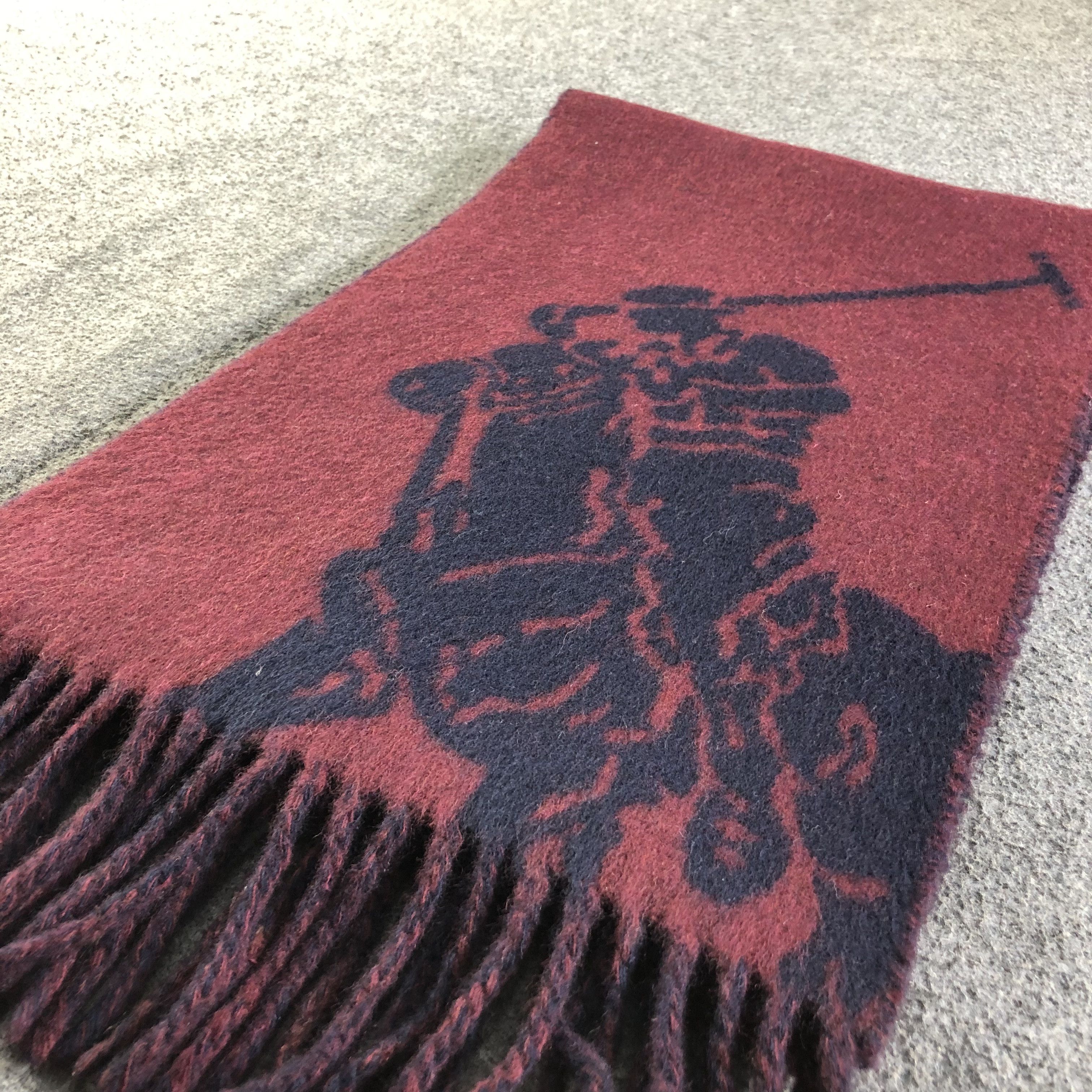 Polo Ralph Lauren Polo Ralph Lauren Big Logo Wool Scarf Muffler Neckwear V2131 Size ONE SIZE - 4 Thumbnail