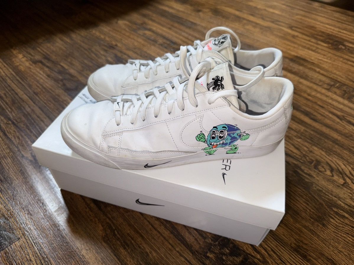 Nike Nike Blazer Flyleather QS Steve Harrington Earth Day 2019 Size US 11 / EU 44 - 9 Thumbnail