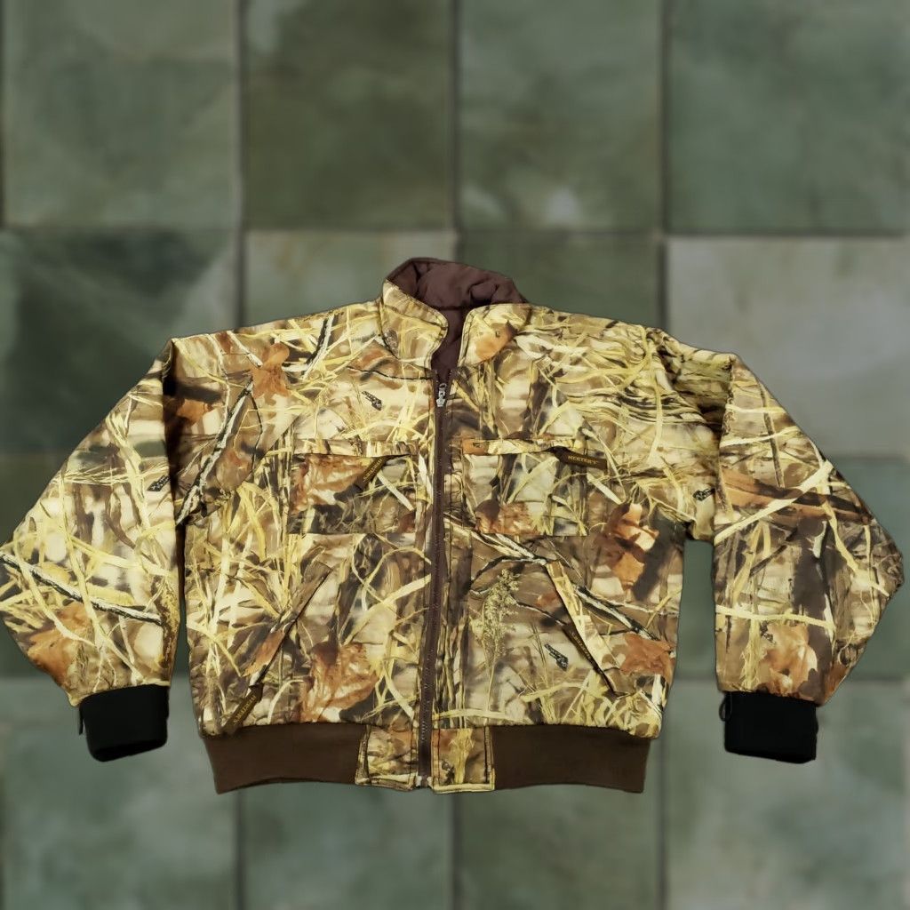 Vintage Herters Jacket Mens Medium Brown Camo Quilted Full Zip Pockets Outdoors Hunting Size US M / EU 48-50 / 2 - 1 Thumbnail