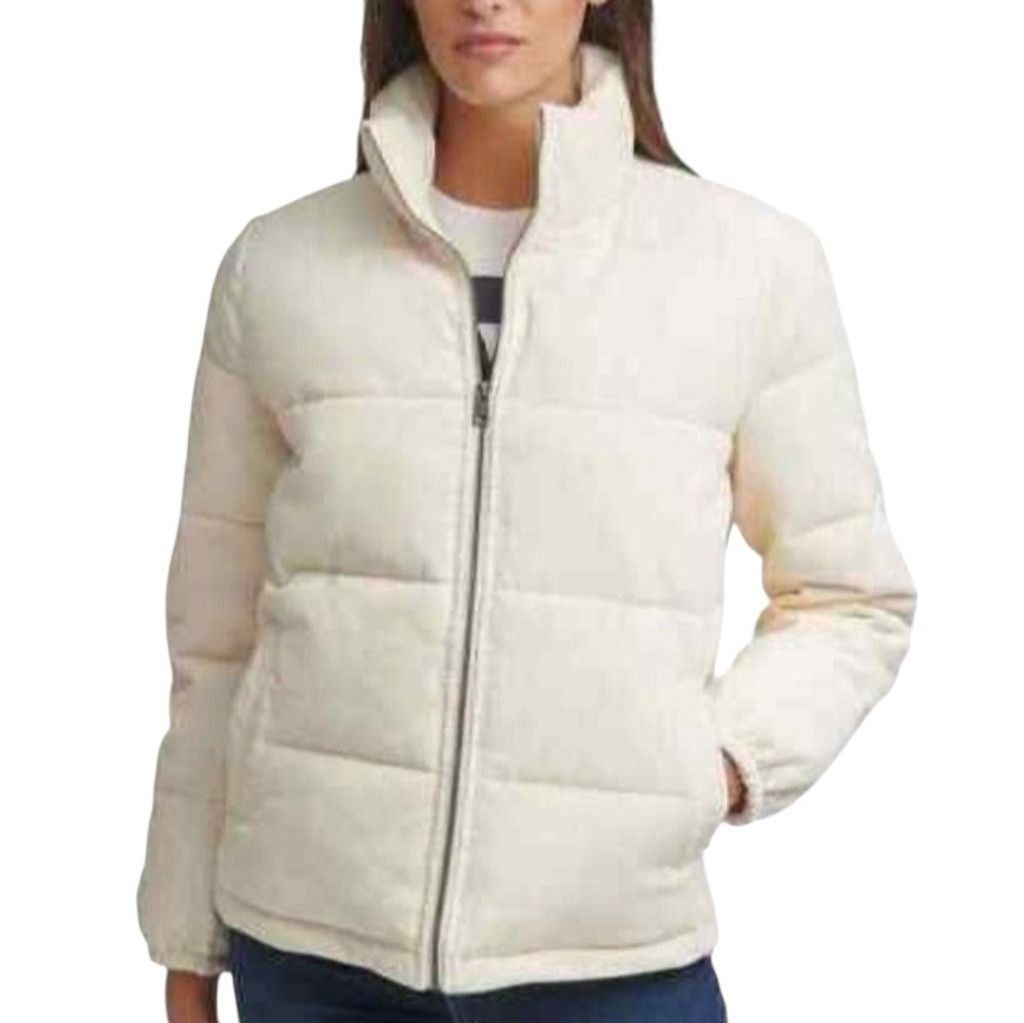 Levi's Levi's Women's High-Neck Full-Zip Corduroy Beige Jacket XS Size XS / US 0-2 / IT 36-38 - 1 Thumbnail