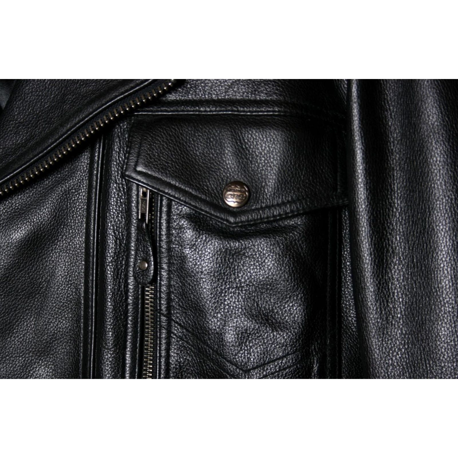 Vintage HIGHWAY ONE Heavy Black Leather Jacket Mens Sz. L Biker Zip-Out Liner Thinsulate Insulation Heavyweight Leather Jacket Size US L / EU 52-54 / 3 - 3 Thumbnail