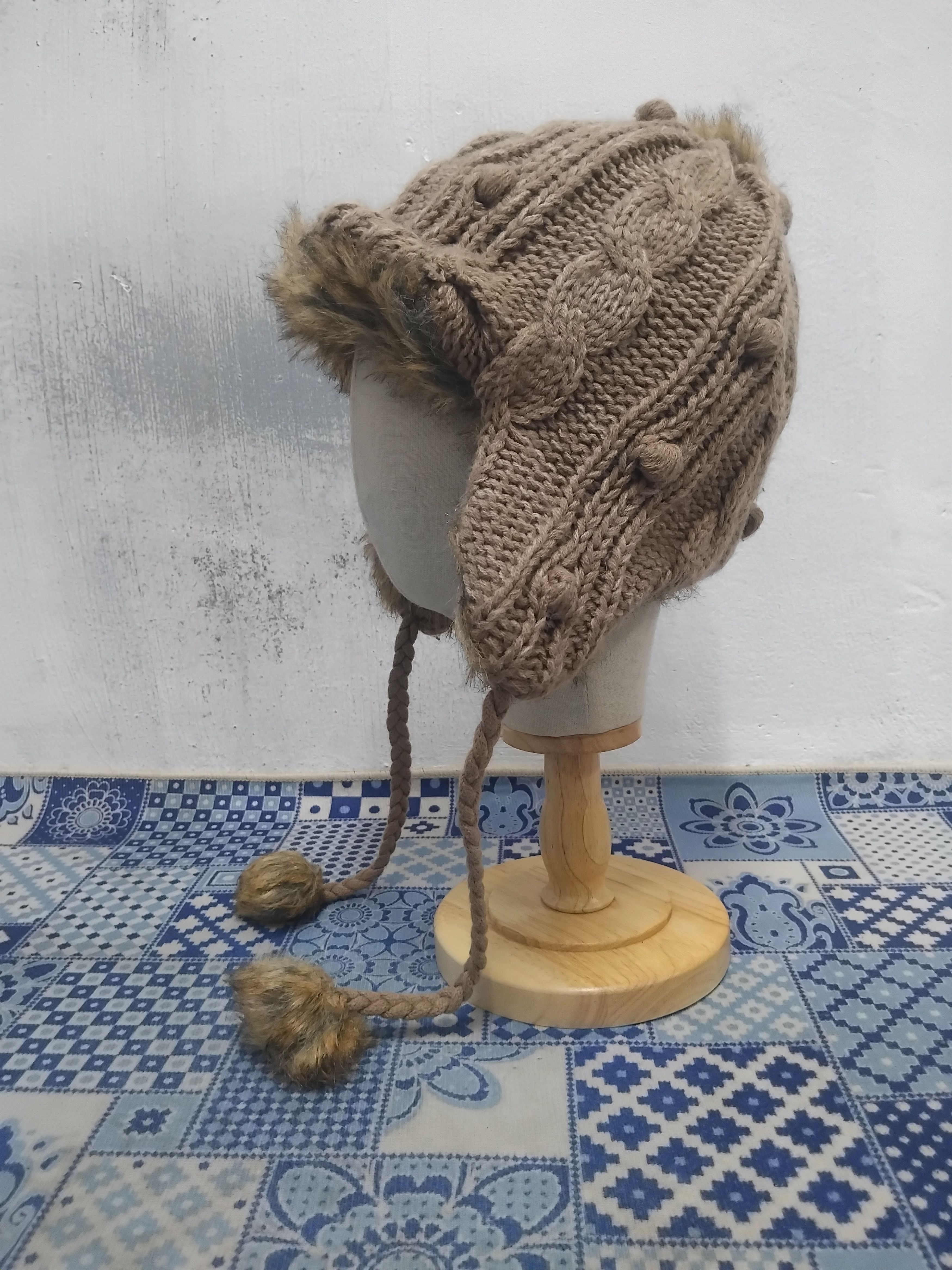 Japanese Brand Streetwear utility brown fur hat Size ONE SIZE - 8 Thumbnail