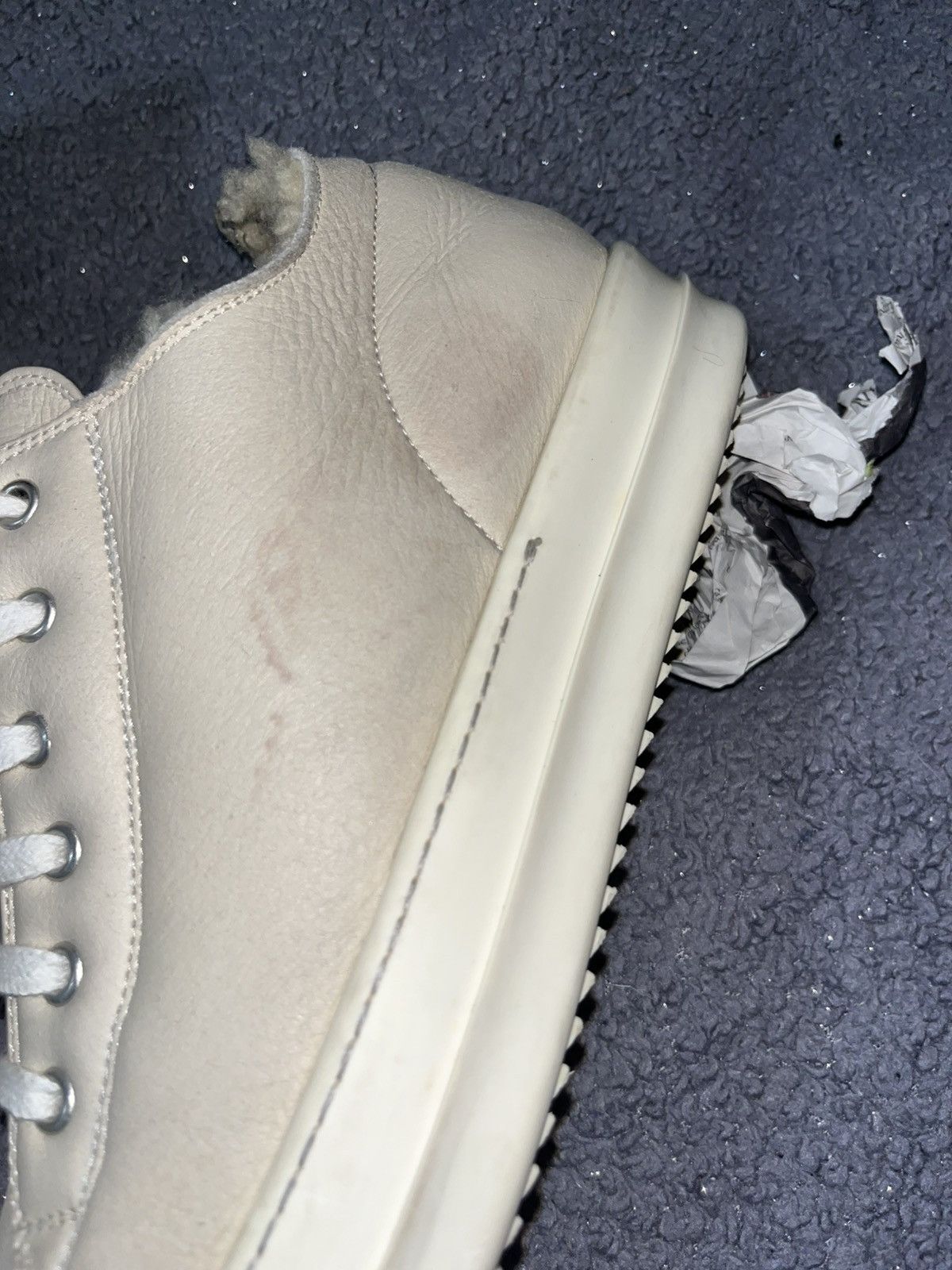 Rick Owens Rick owens leather sherling ramones FW13 sample Size US 10 / EU 43 - 4 Thumbnail