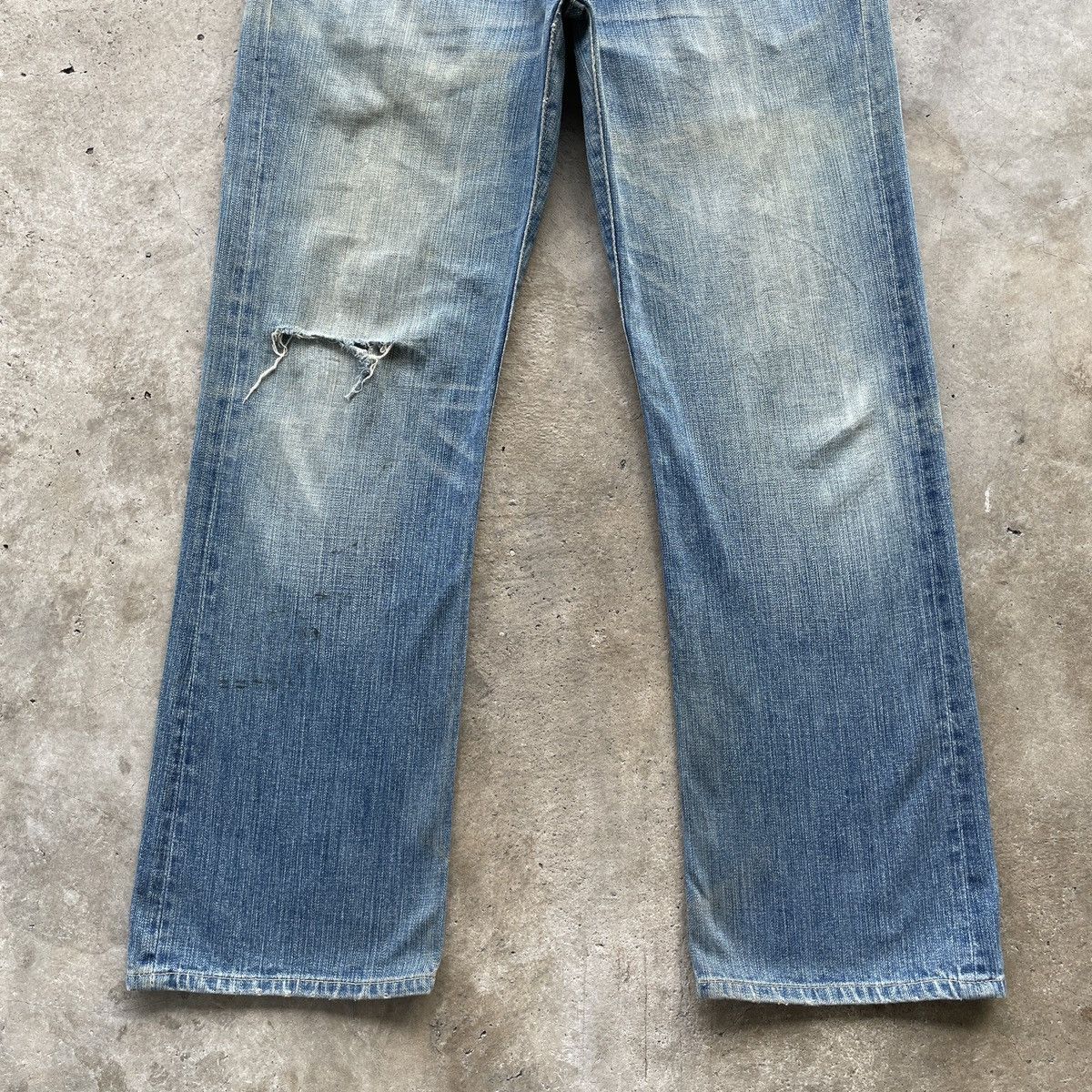 Japanese Brand Vintage Coney Japan Flare Rusty Denim Distressed Jeans Pants Size US 34 / EU 50 - 4 Thumbnail