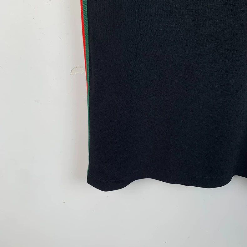 Gucci GucciBlack side striped webbing round-neck zipper short-sle Size XXS / US 00 / IT 34 - 4 Thumbnail