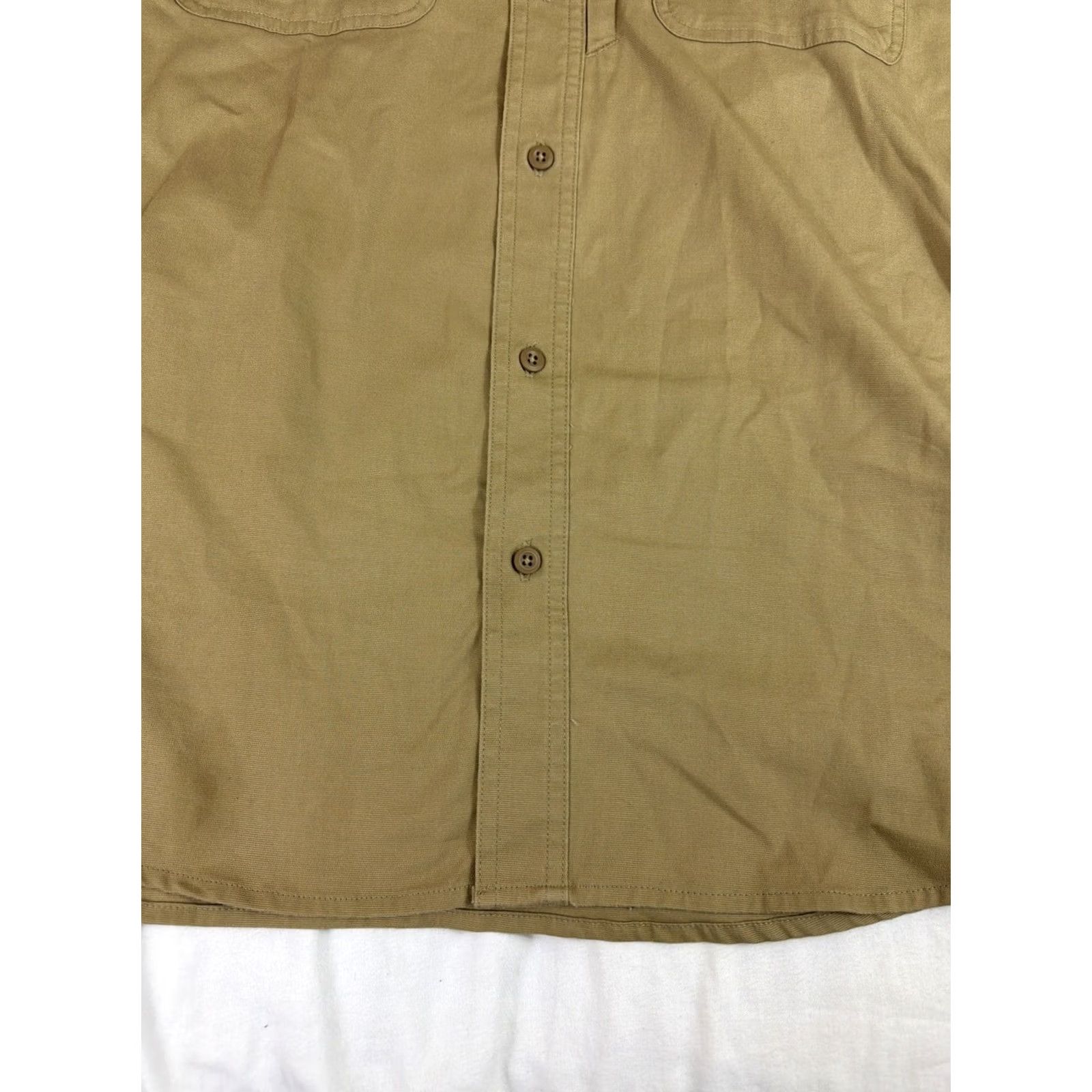 Carhartt Carhartt Shirt Mens XXL Beige Button-Up Embroidered 106688 Size US XXL / EU 58 / 5 - 6 Thumbnail