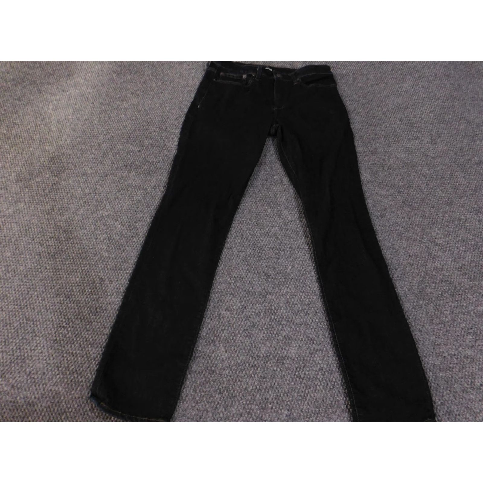 Express VINTAGE Express Jeans Mens 31x34 Black Slim Fit Stretch Denim Pants Dark Wash Classic Size US 31 - 2 Thumbnail